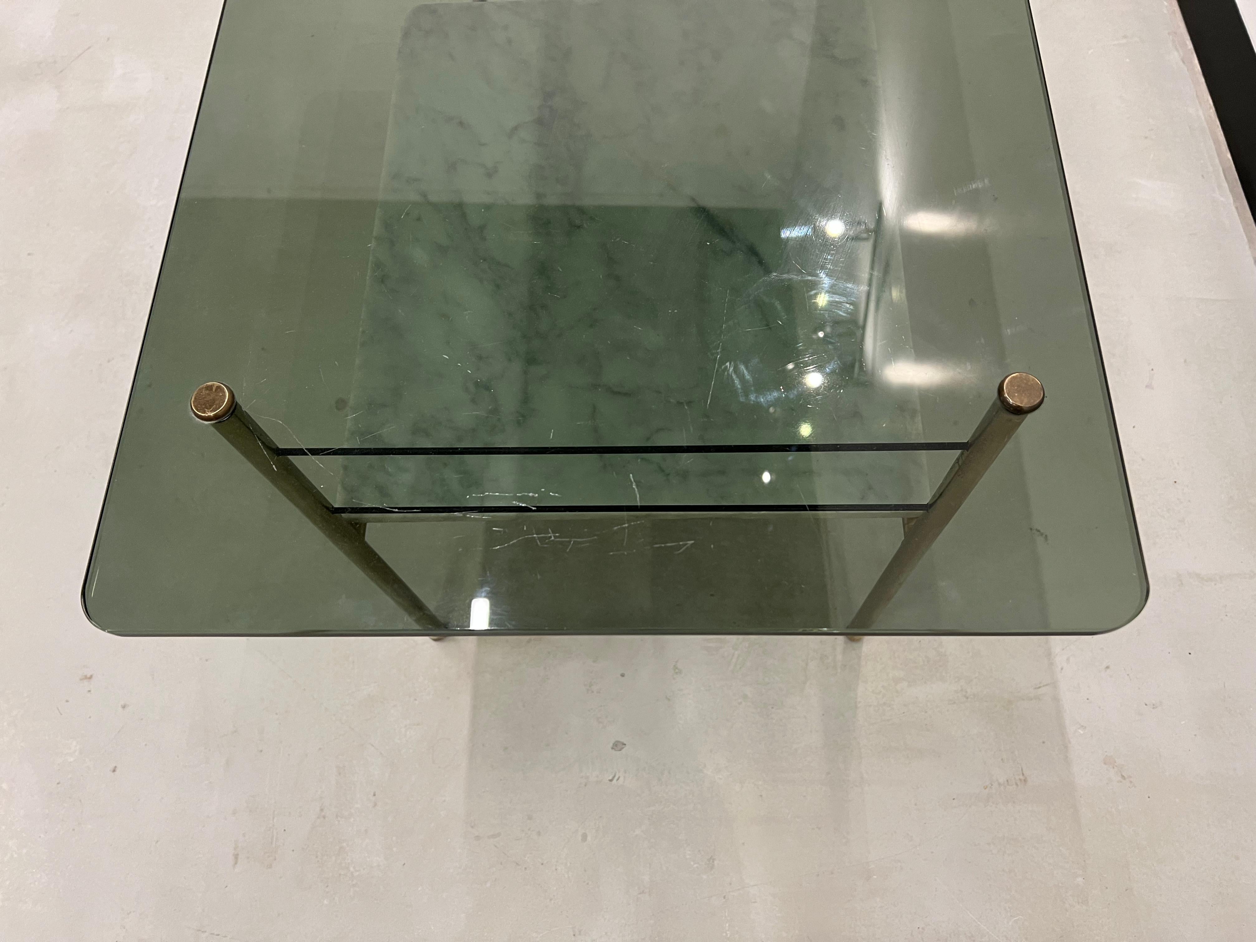 Coffee table in marble and glass, Pierre Guariche, circa 1960 For Sale 3