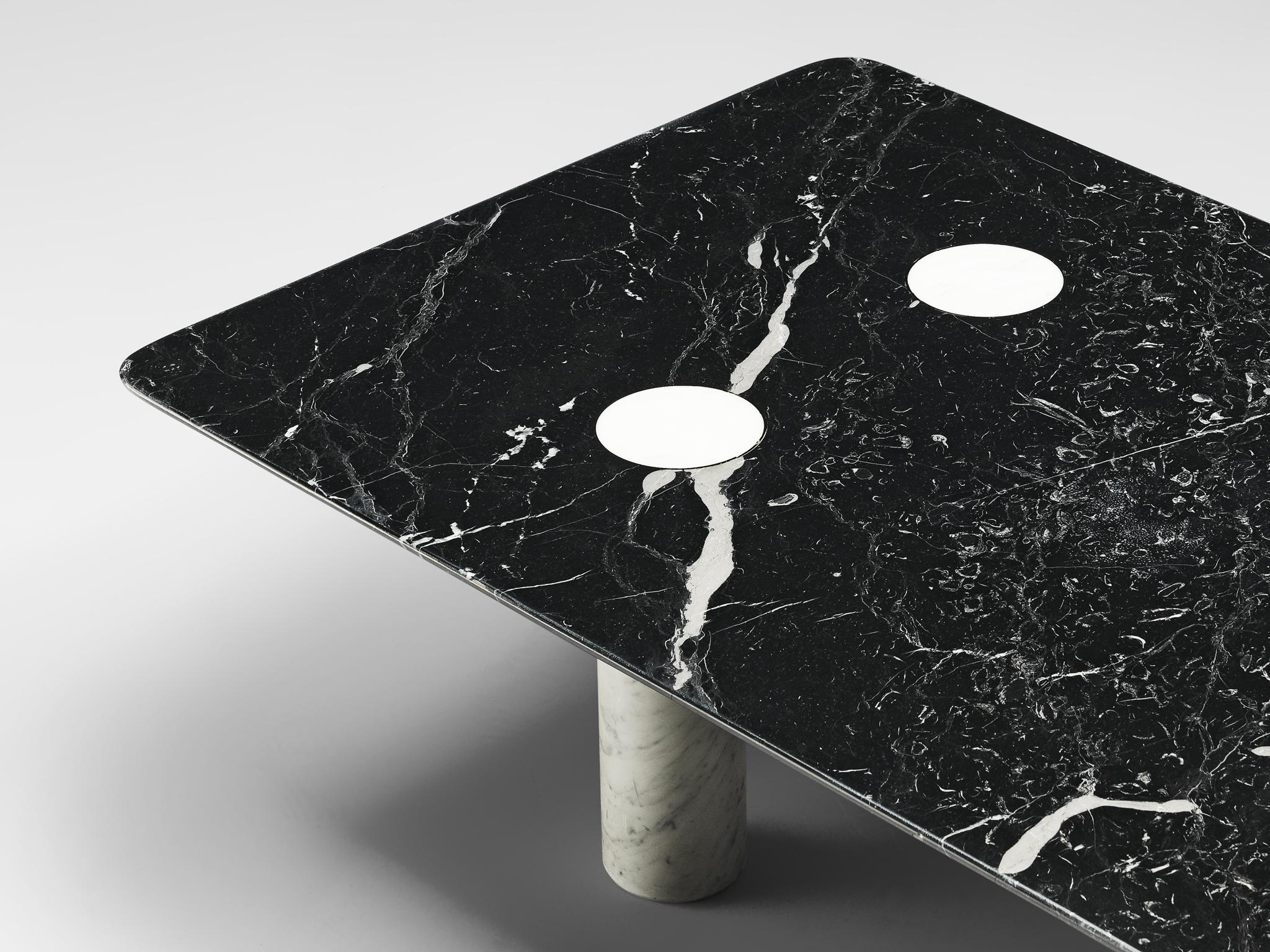 Late 20th Century Coffee Table in Marquina Marble