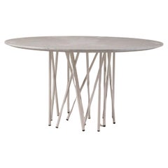 Coffee Table in Metal and Carrara Marble Mod.Octopus Design M.Colombo for Arflex