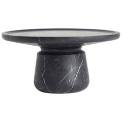 New Modern Side Table in Black Marquina Marble creator Ivan Colominas