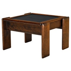 Retro Coffee Table in Oak and Black Cleft Slate 