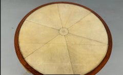 Coffee table in oak and parchment