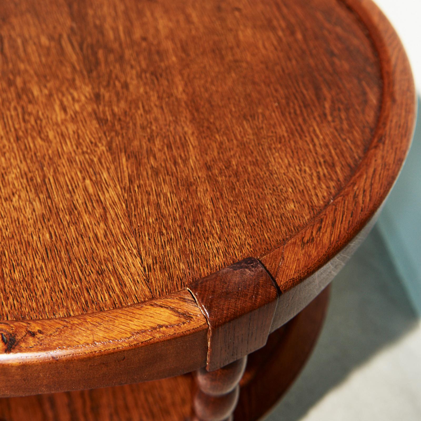 Coffee Table in Oak Wood by Charles Dudouyt 2