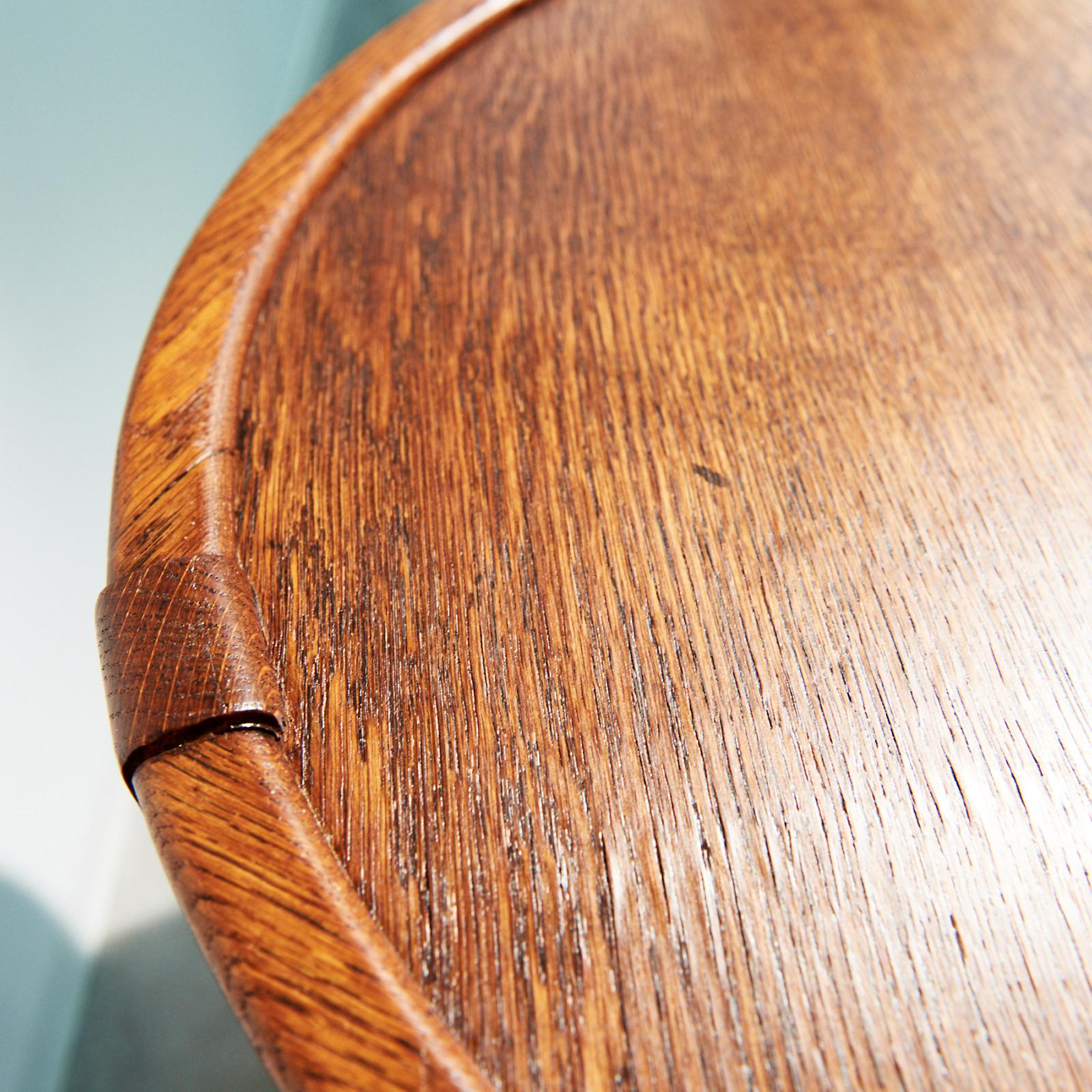 Coffee Table in Oak Wood by Charles Dudouyt 4