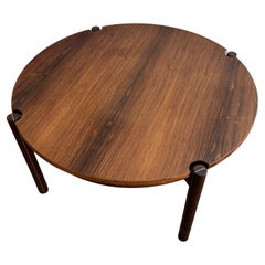 Coffee Table in Rosewood and Aluminium by Hans Jørgen Frydendals, Denmark, 1960s