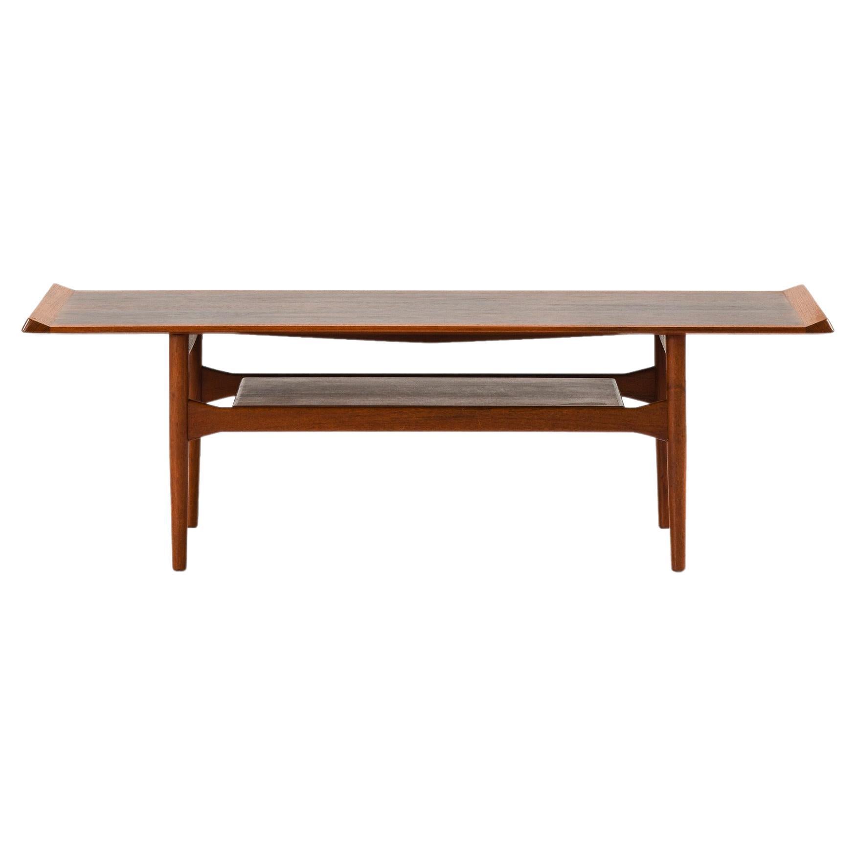 Coffee Table in Rosewood and Teak by Ib Kofod-Larsen, 1950's