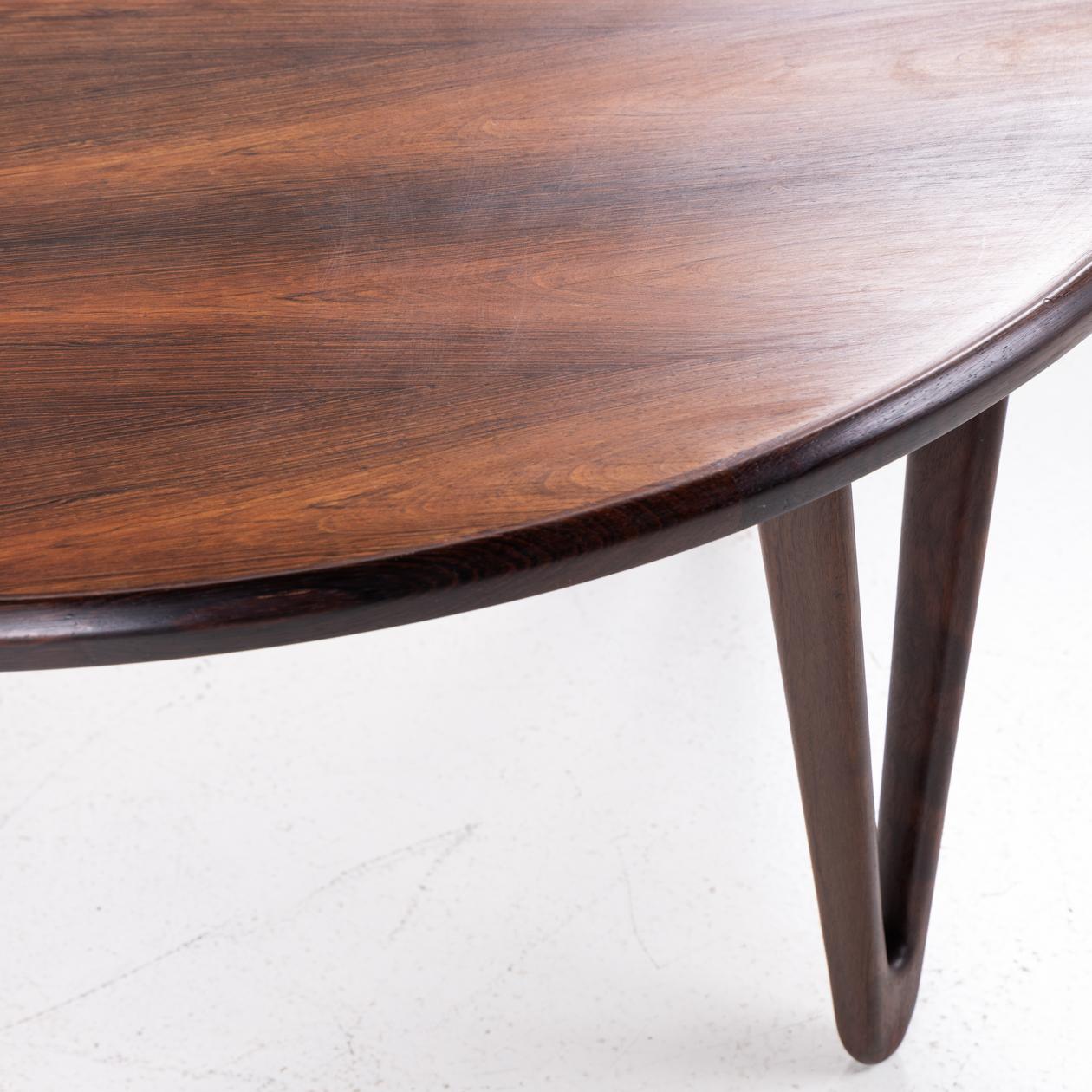 Mesa de centro de palisandro de Edvard Kindt-Larsen en Bueno estado para la venta en Copenhagen, DK