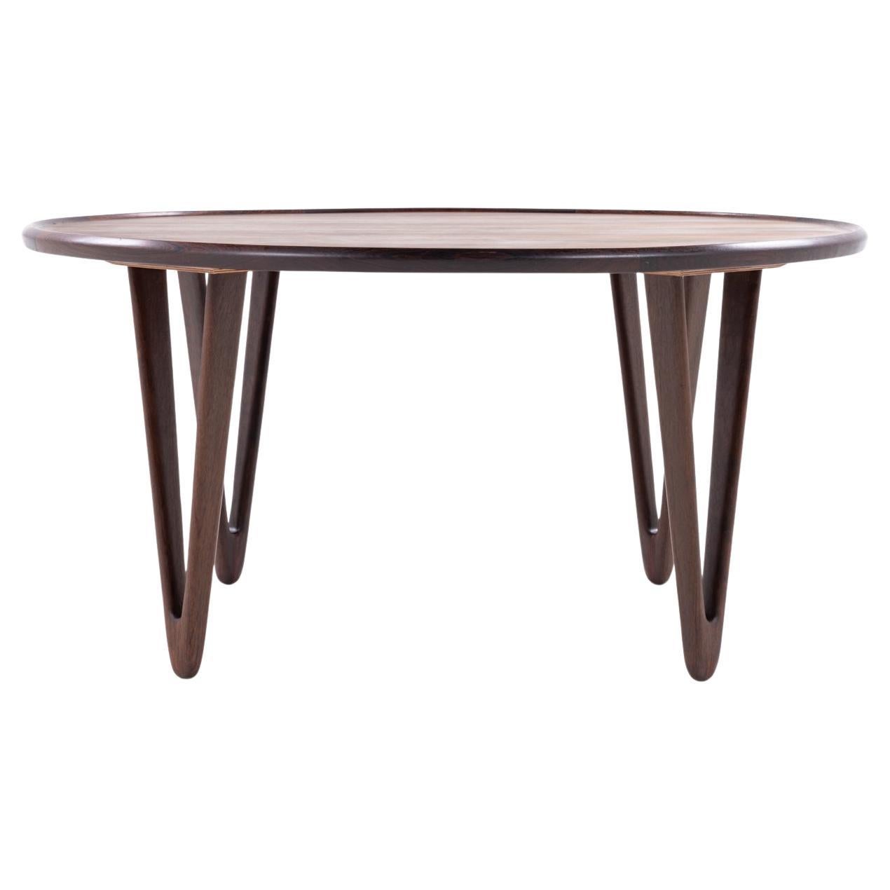 Mesa de centro de palisandro de Edvard Kindt-Larsen en venta