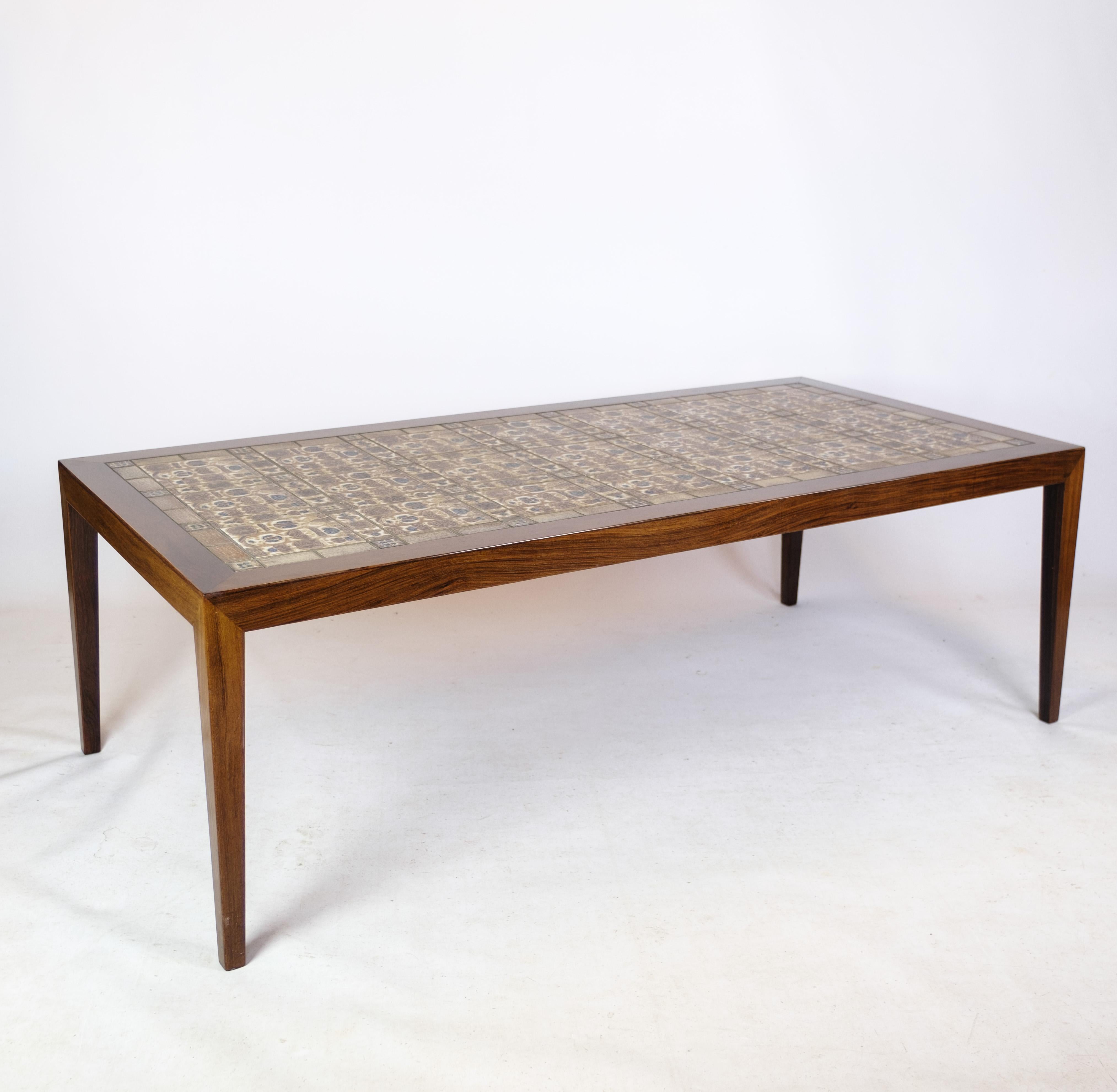 Coffee Table in Rosewood by Severin Hansen & Haslev Mobelfabrik 1960 In Good Condition For Sale In Lejre, DK