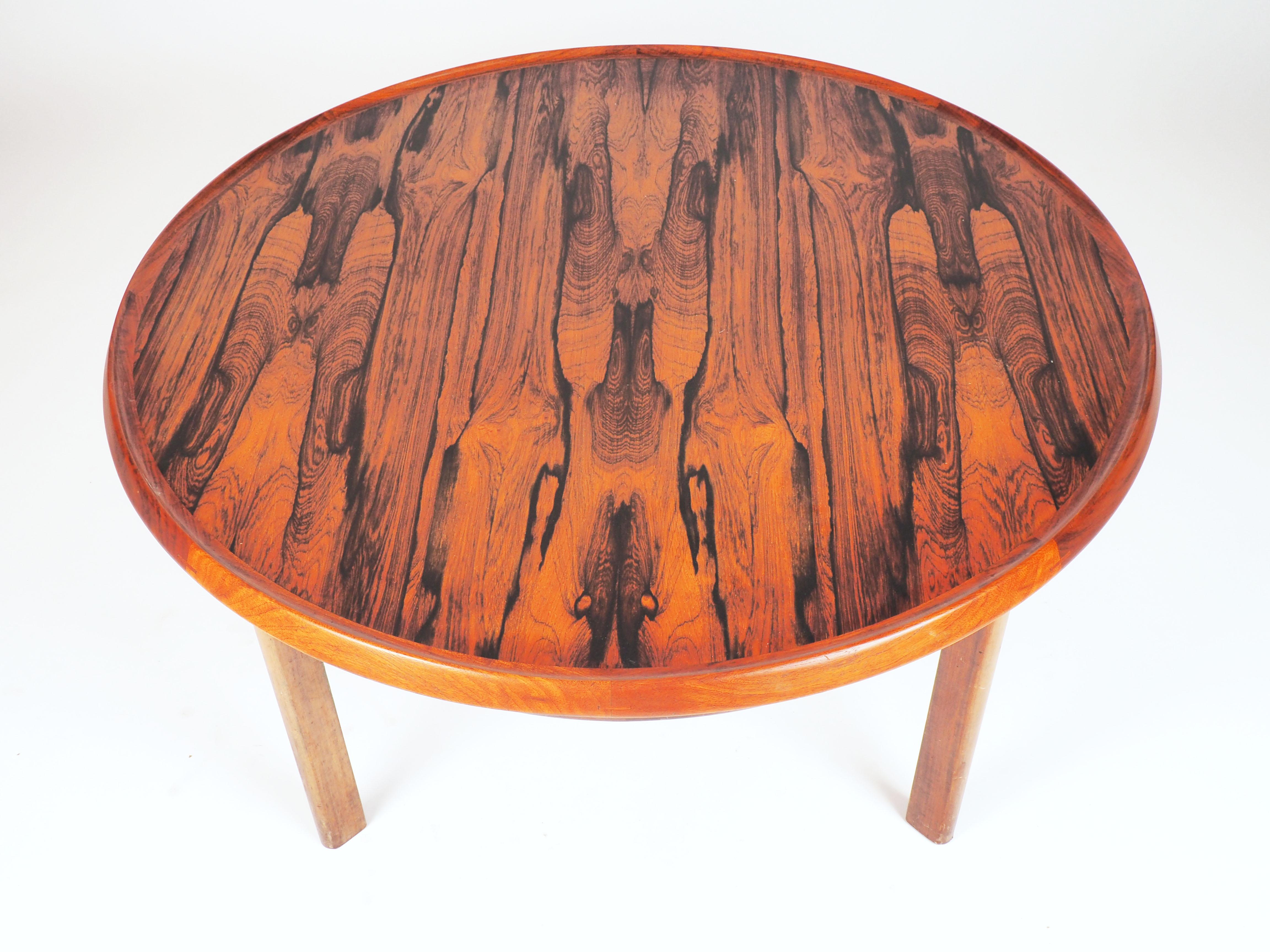 Coffee Table in Rosewood by Torbjørn Afdal, Bruksbo, Norway In Excellent Condition In Goteborg, SE