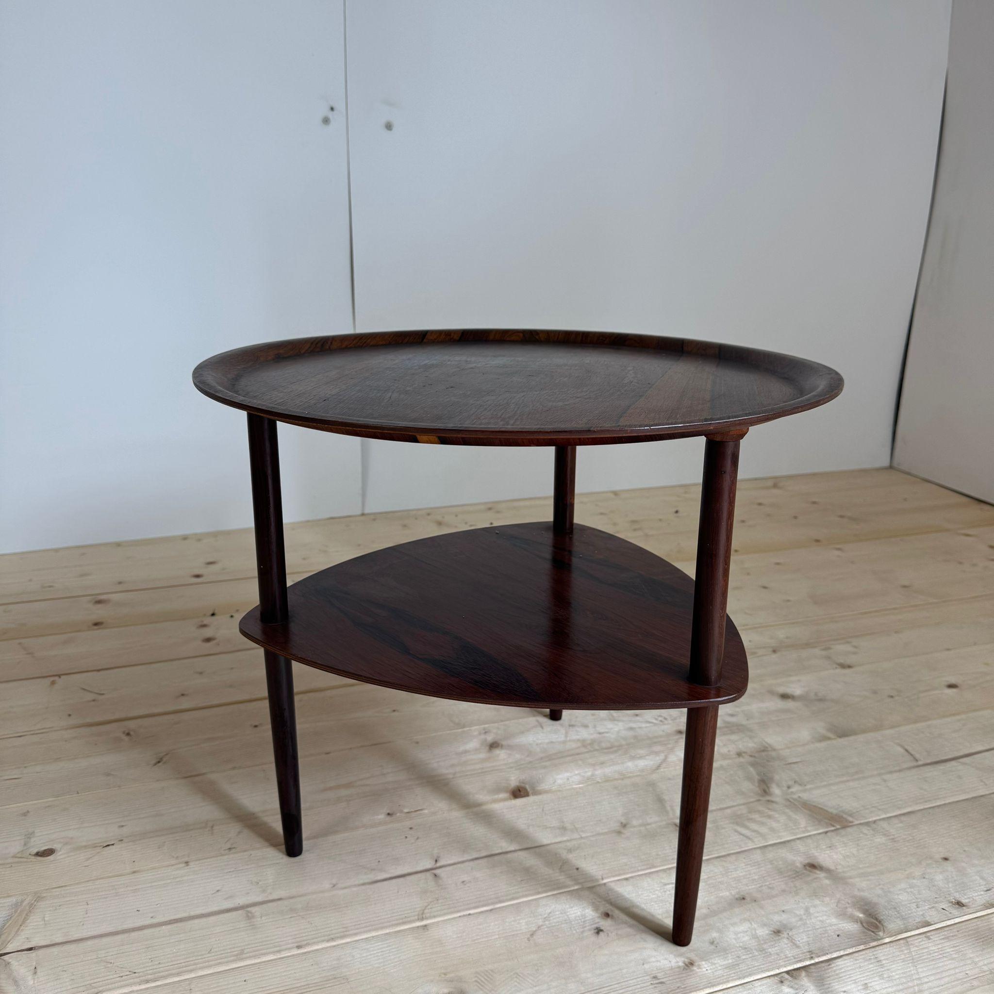 Mid-Century moderno Coffee table in rosewood, Denmark 1960s in vendita