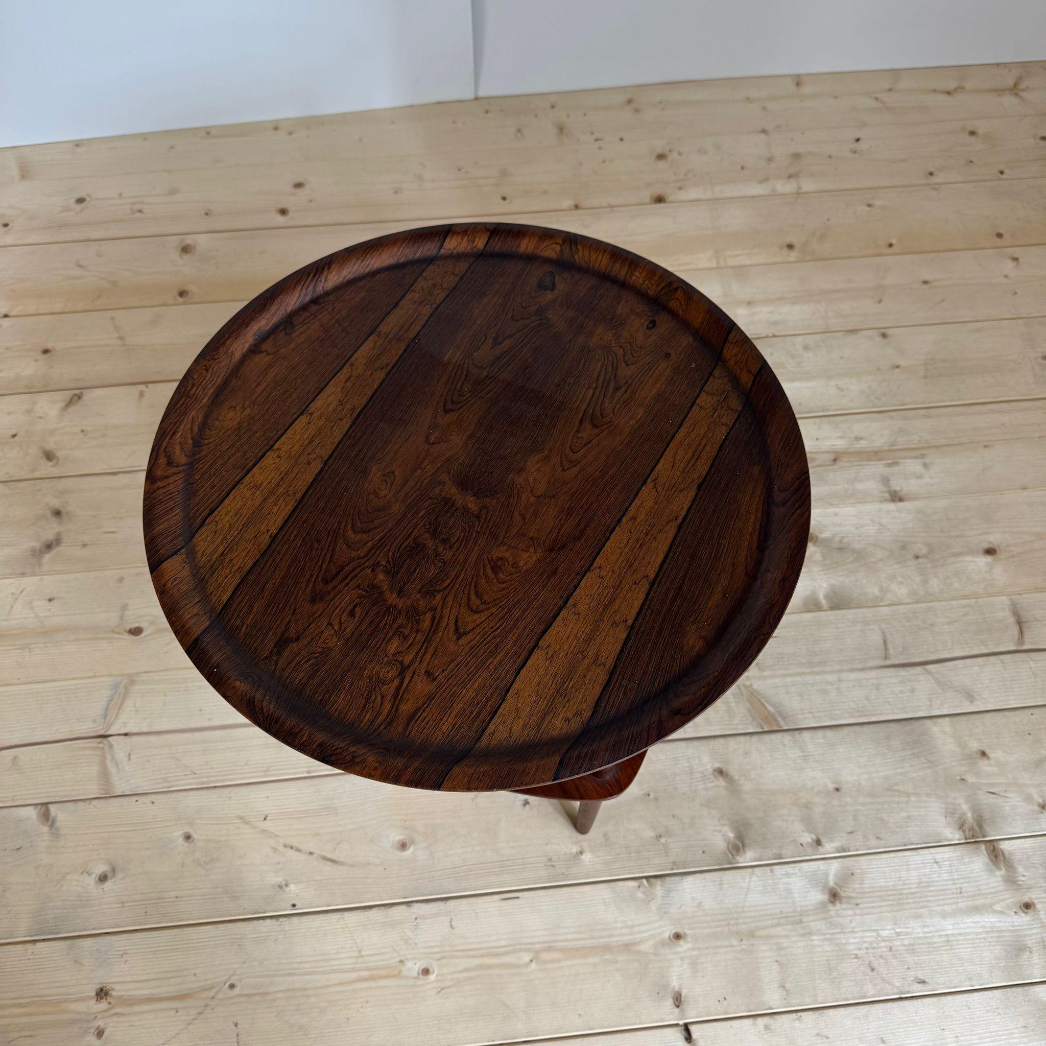 Impiallacciato Coffee table in rosewood, Denmark 1960s in vendita