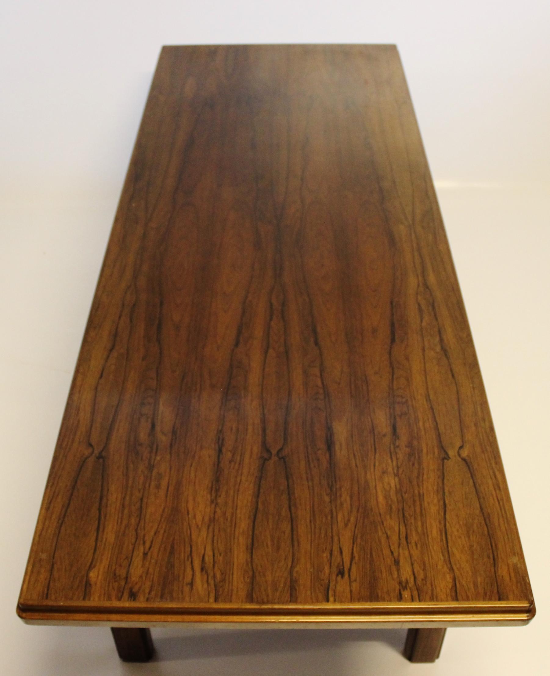 Coffee Table in Rosewood Designed by Edmund Jørgensen, 1960s In Good Condition For Sale In Lejre, DK