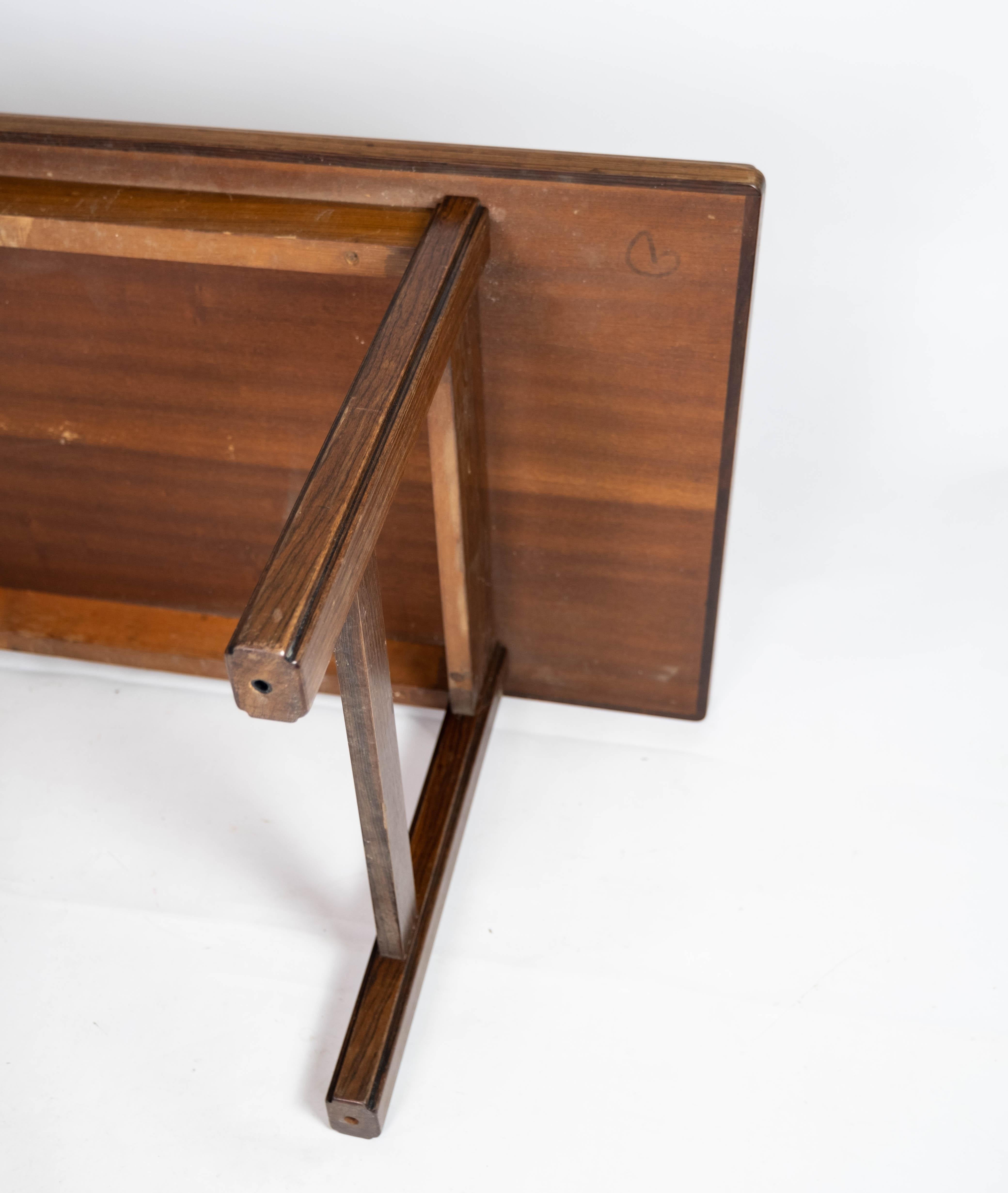 Coffee Table Made In Rosewood Designed By Edmund Jørgensen From 1960s For Sale 8