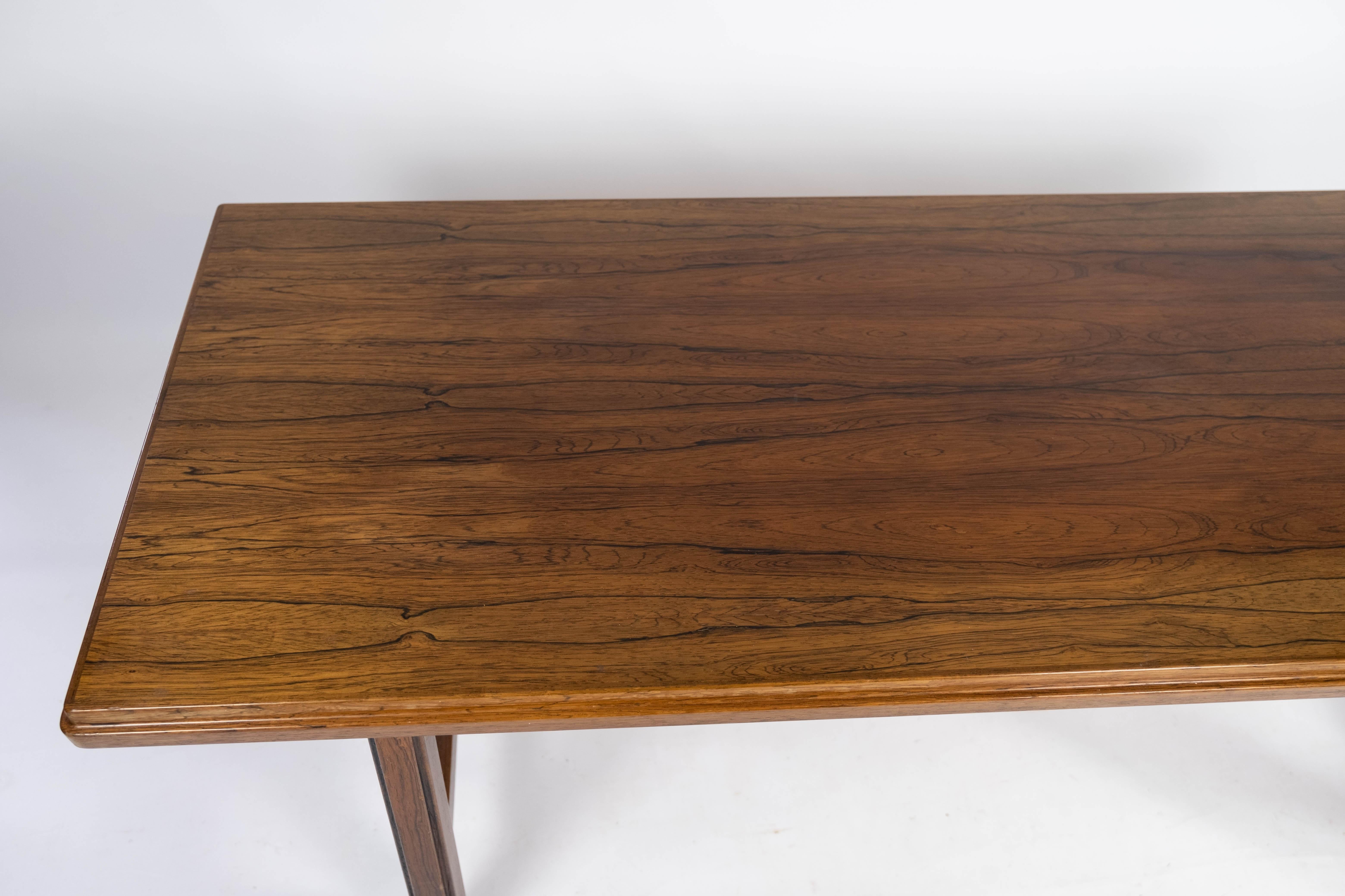 Mid-Century Modern Coffee Table Made In Rosewood Designed By Edmund Jørgensen From 1960s For Sale