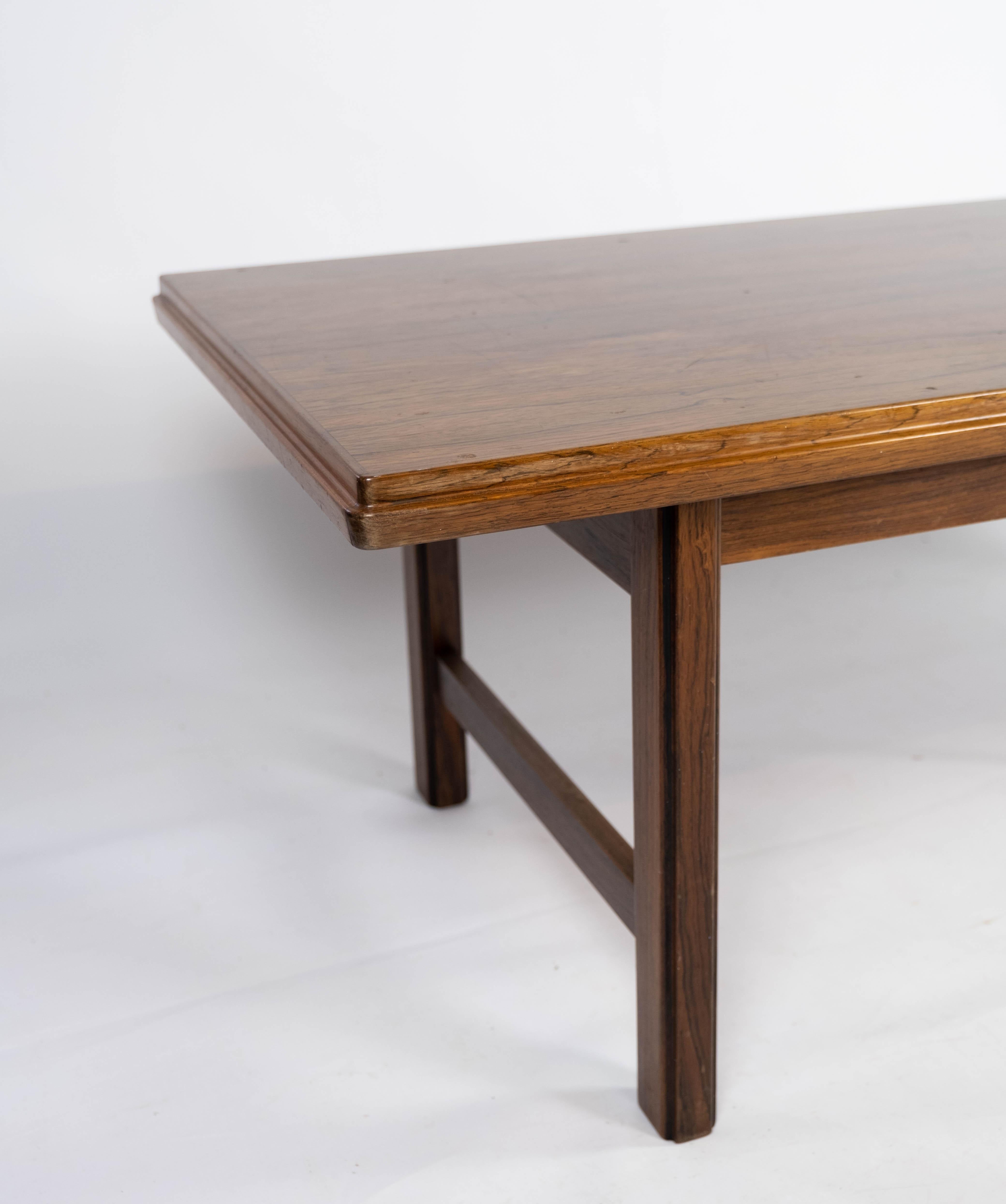 Danish Coffee Table Made In Rosewood Designed By Edmund Jørgensen From 1960s For Sale
