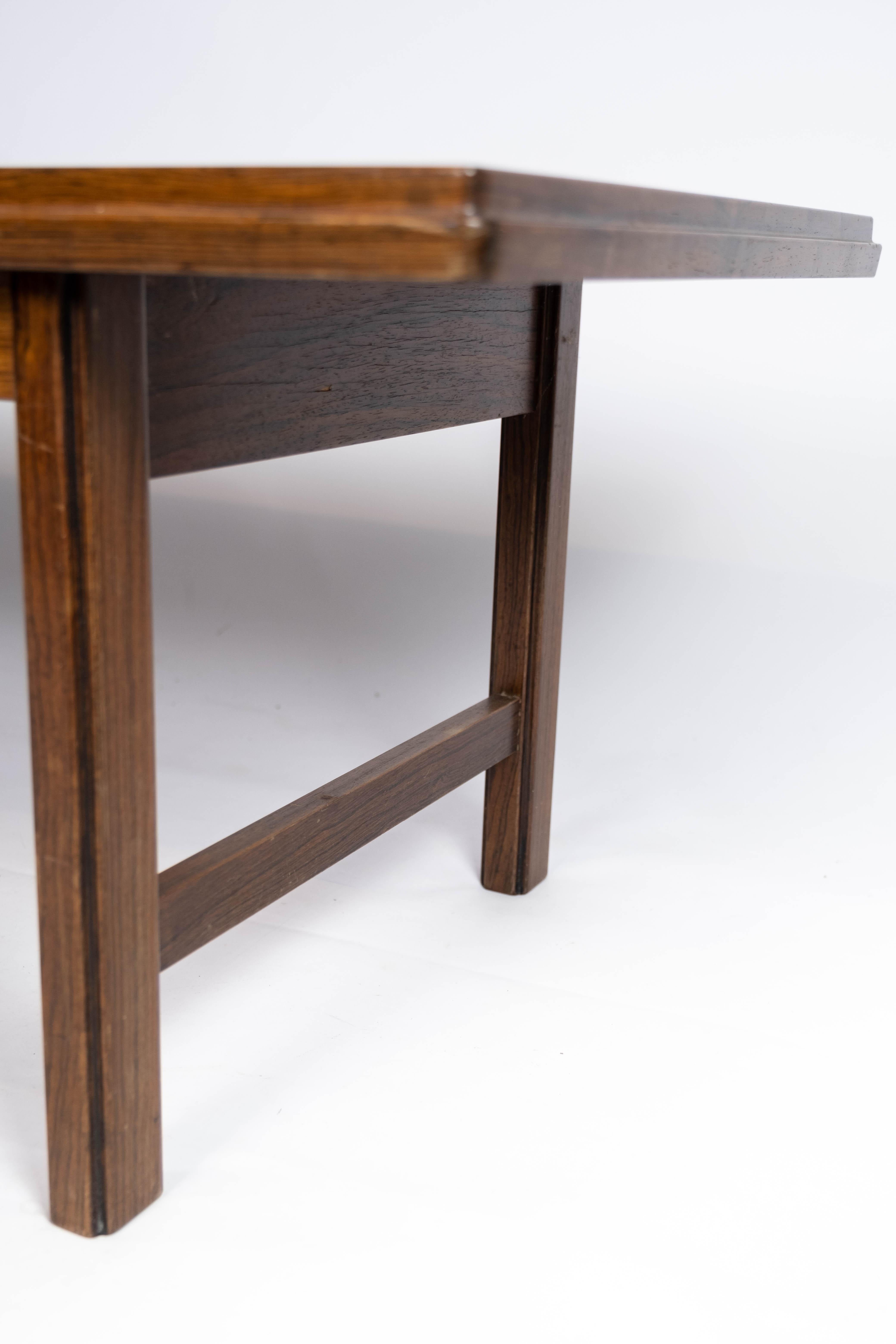 Mid-20th Century Coffee Table Made In Rosewood Designed By Edmund Jørgensen From 1960s For Sale