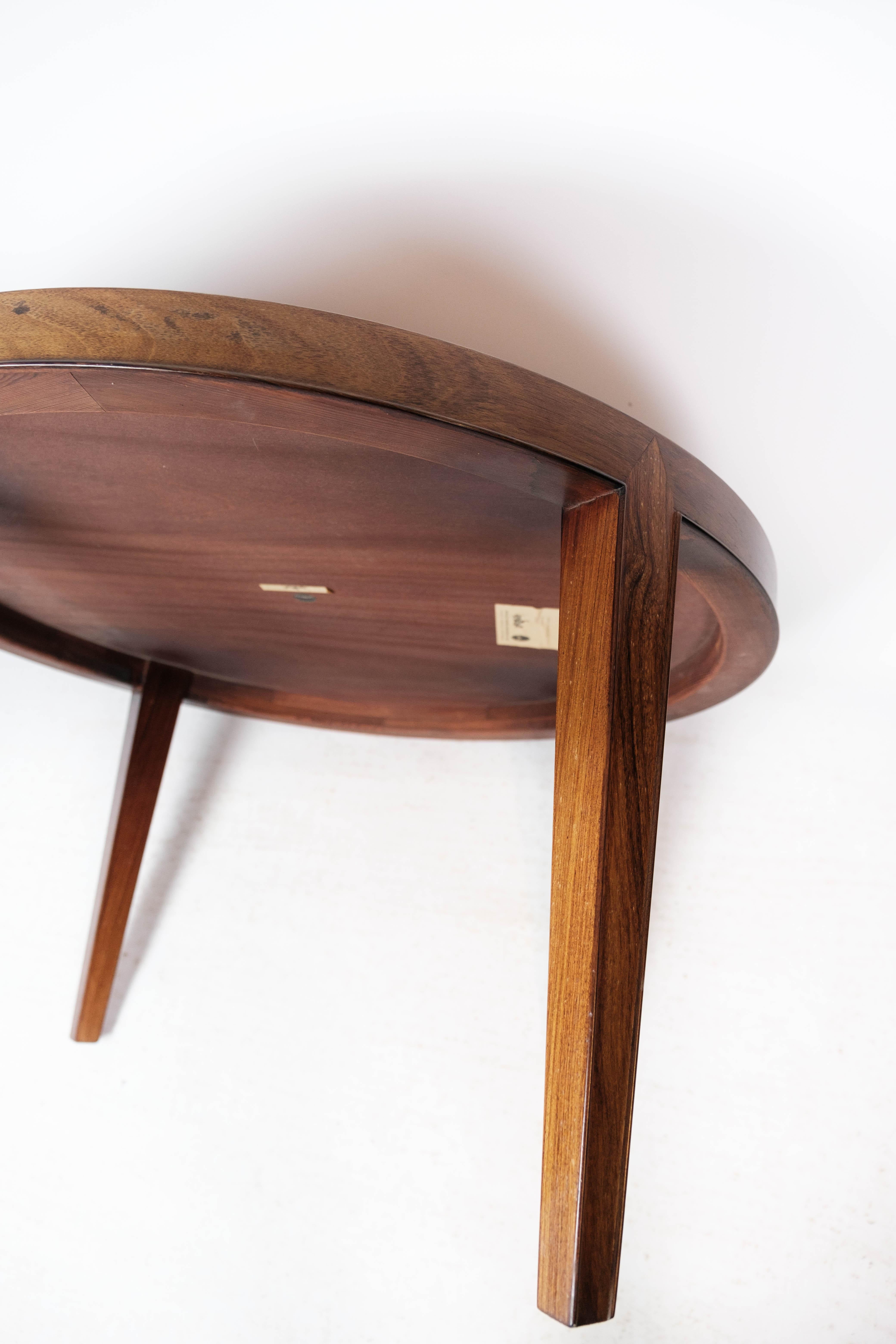 Coffee Table Made In Rosewood By Severin Hansen Made By Haslev Møbel From 1960s For Sale 6