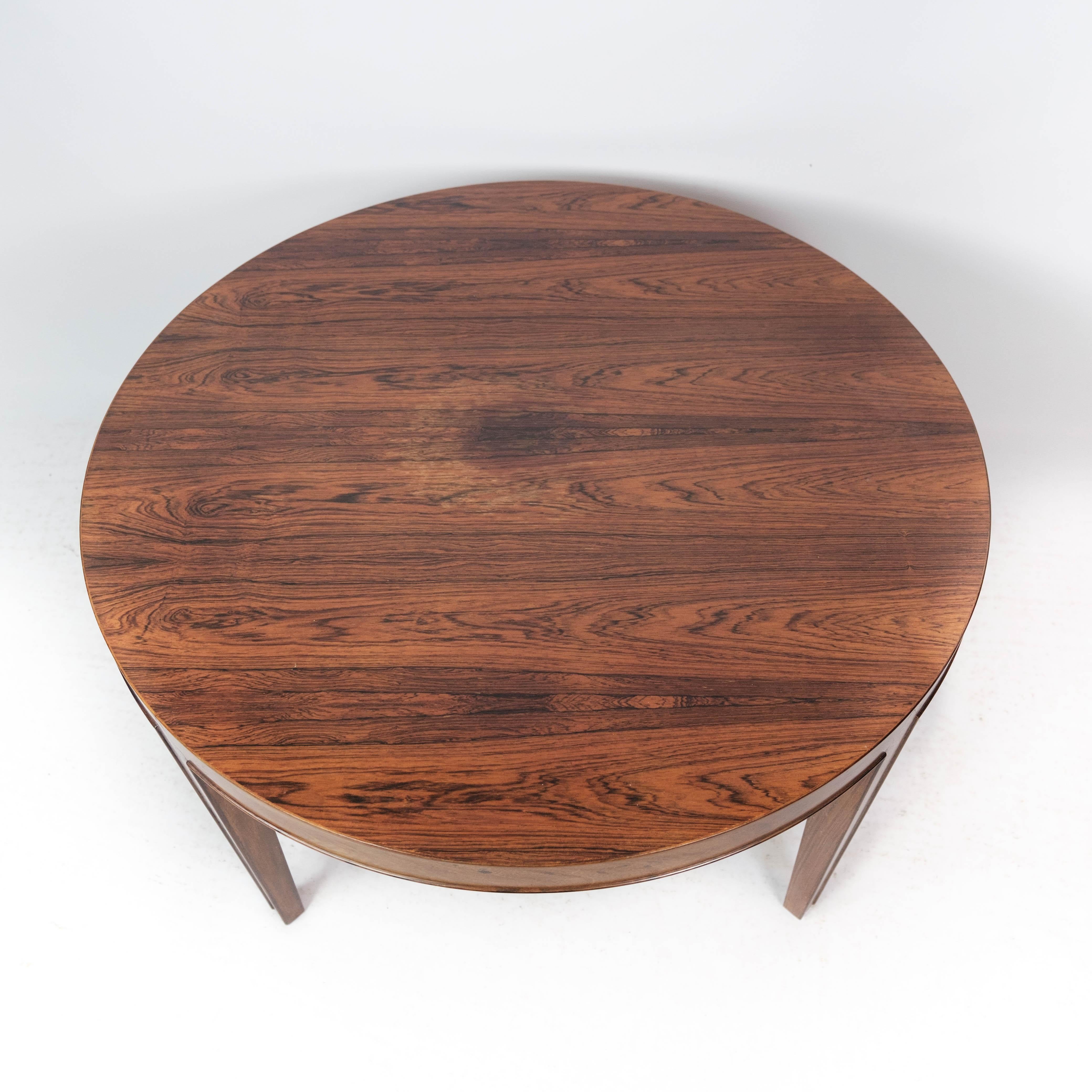 Mid-Century Modern Coffee Table Made In Rosewood By Severin Hansen Made By Haslev Møbel From 1960s For Sale
