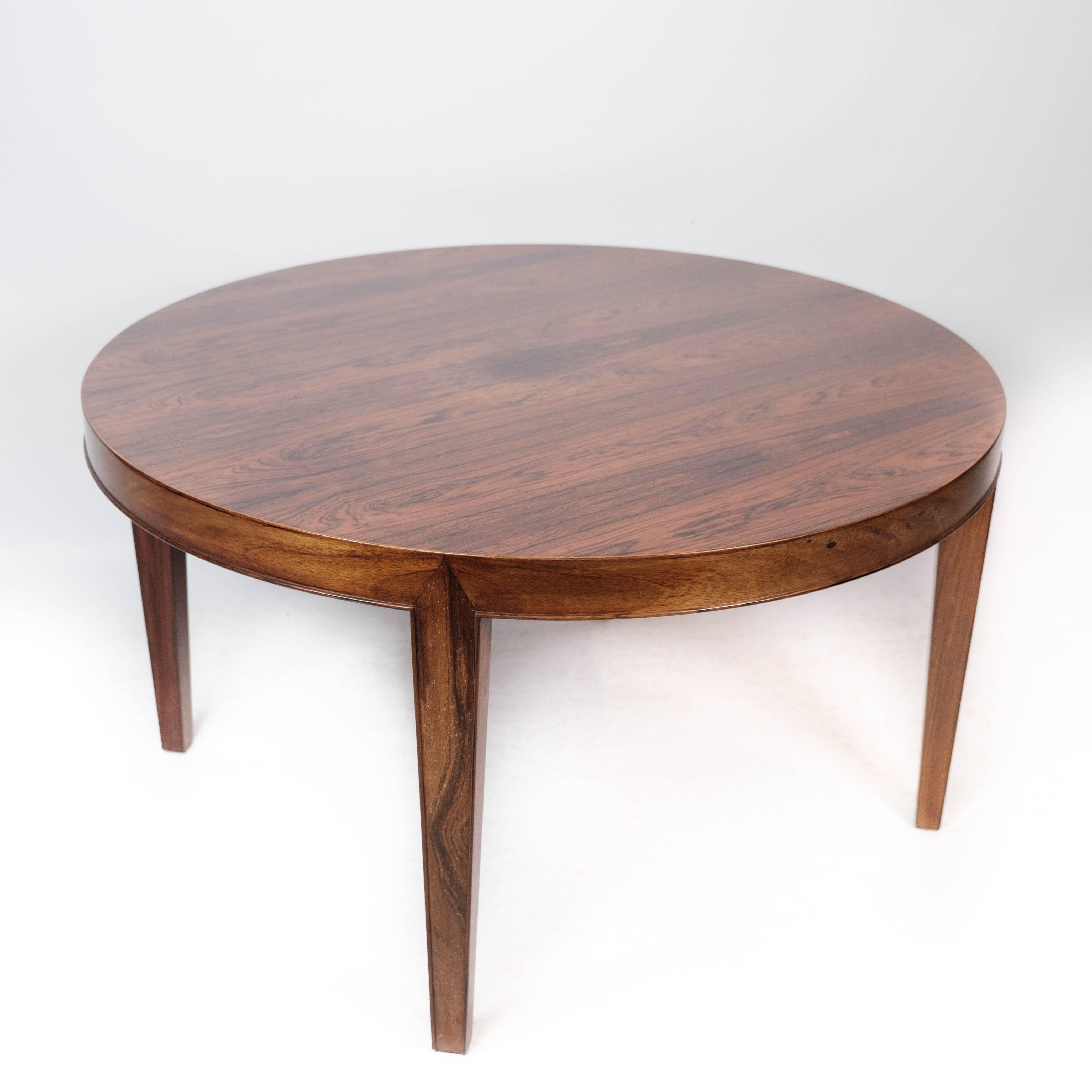 Coffee Table Made In Rosewood By Severin Hansen Made By Haslev Møbel From 1960s For Sale 1