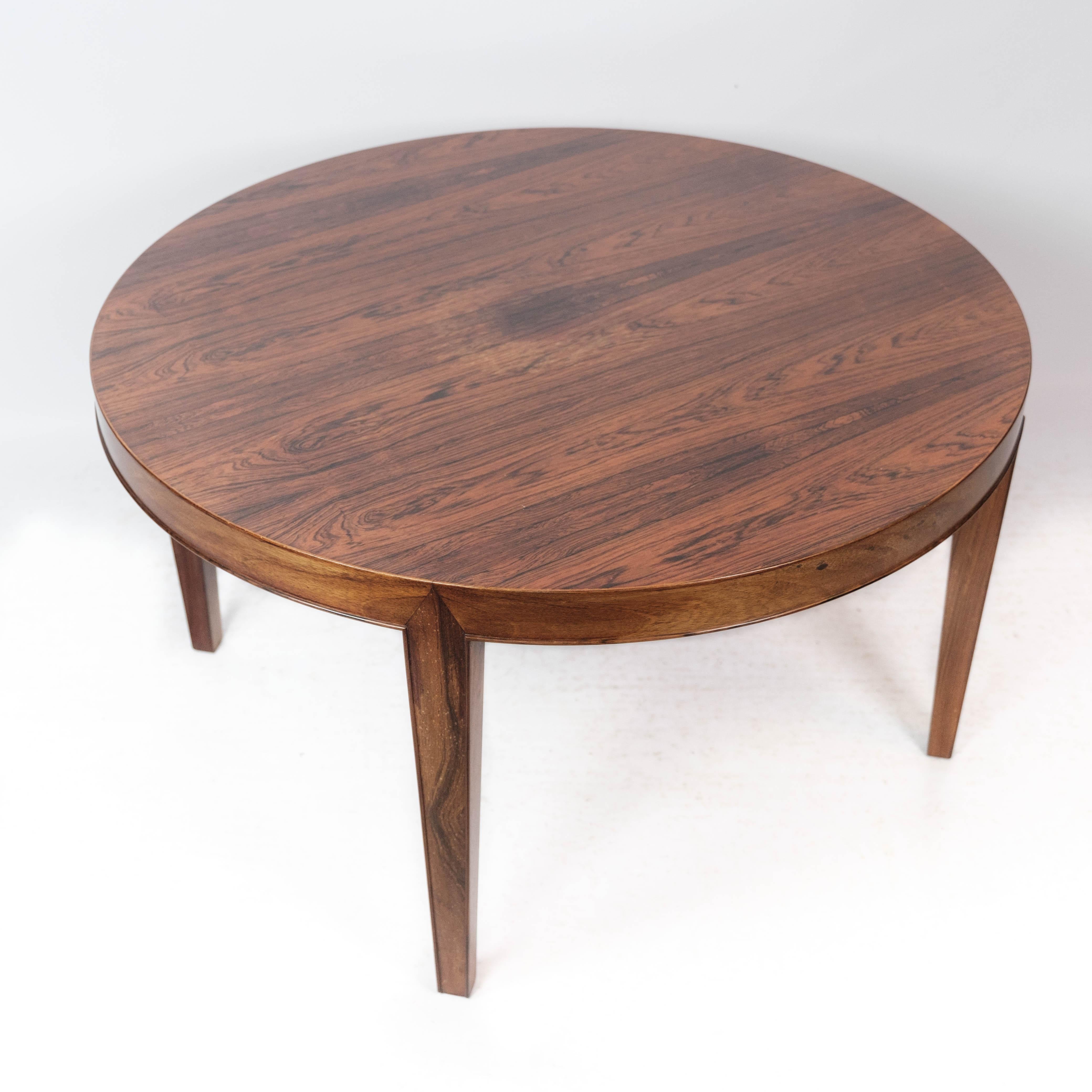 Coffee Table Made In Rosewood By Severin Hansen Made By Haslev Møbel From 1960s For Sale 2