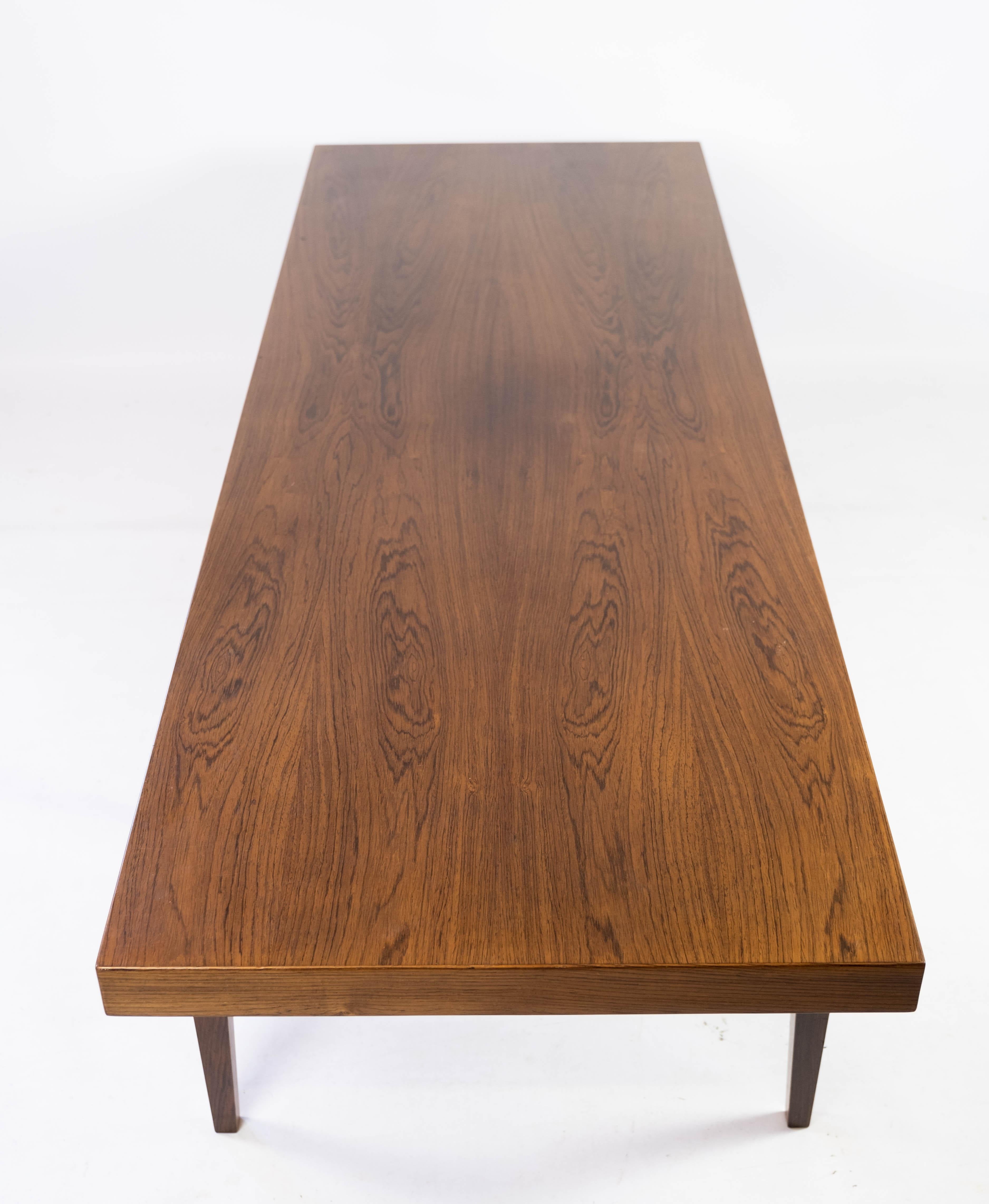 Coffee Table In Rosewood Designed By Severin Hansen By Haslev Møbler From 1960s For Sale 6