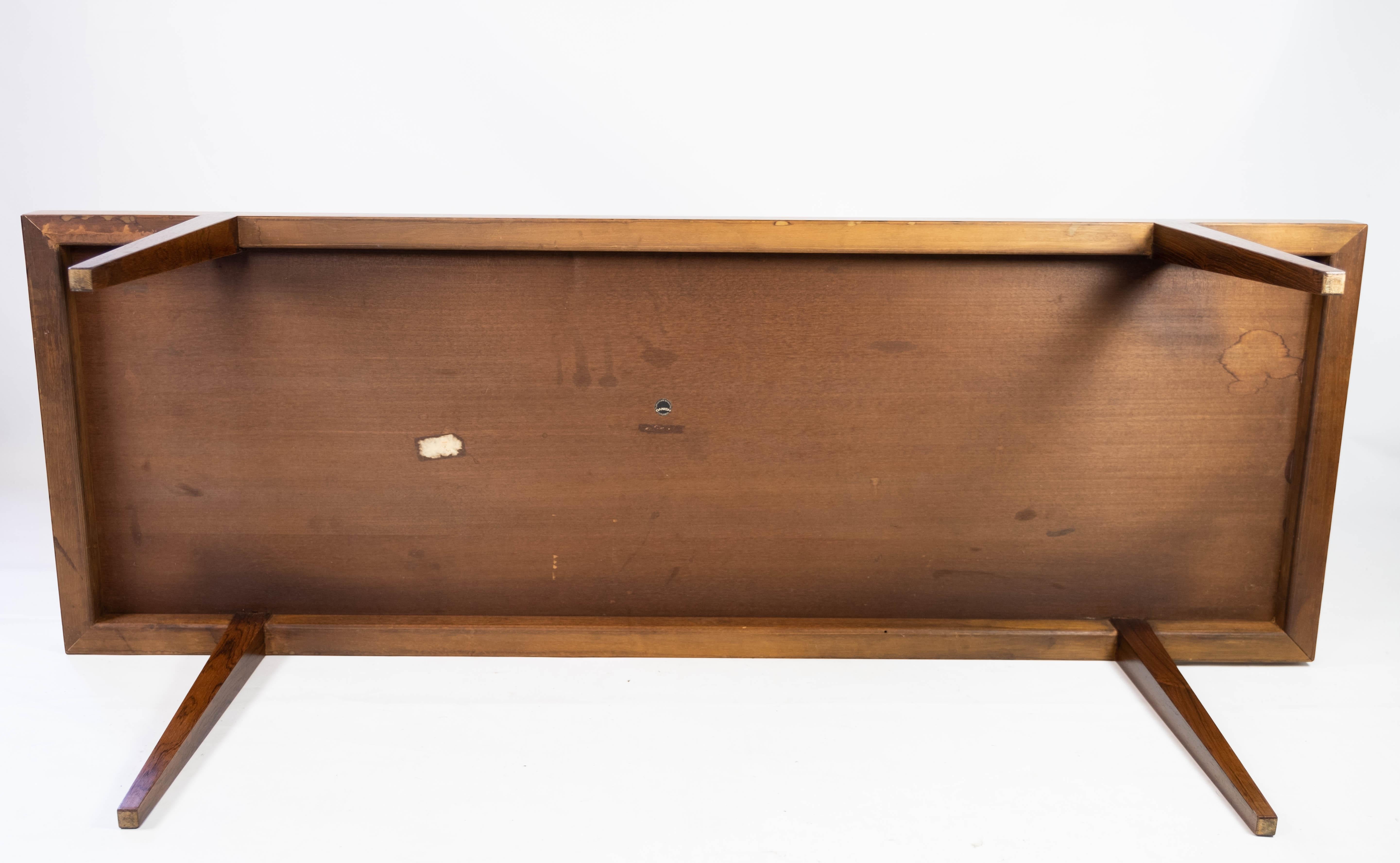Coffee Table In Rosewood Designed By Severin Hansen By Haslev Møbler From 1960s For Sale 7