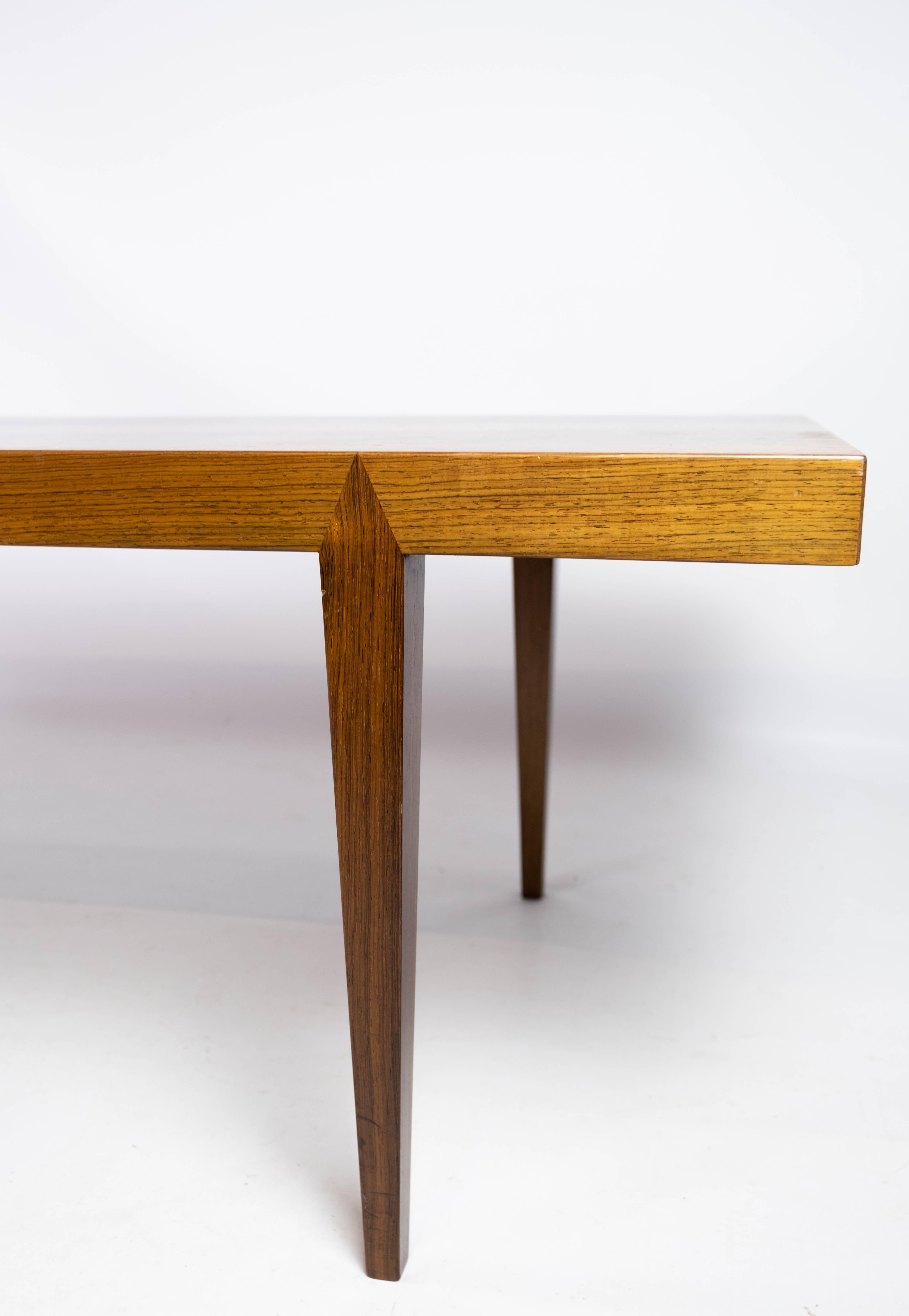 Danish Coffee Table In Rosewood Designed By Severin Hansen By Haslev Møbler From 1960s For Sale
