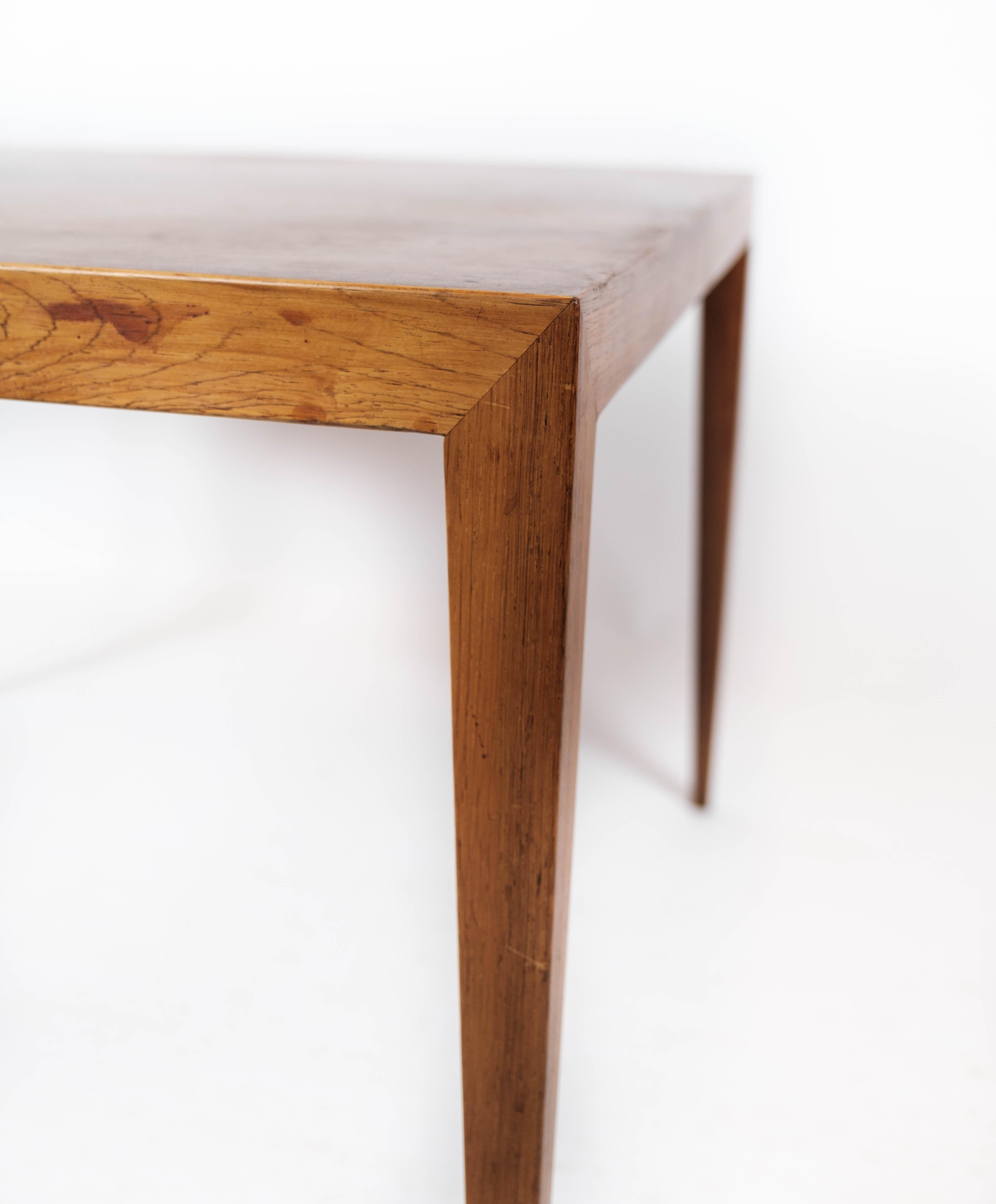 Danish Coffee Table in Rosewood Designed by Severin Hansen for Haslev Furniture, 1960s For Sale
