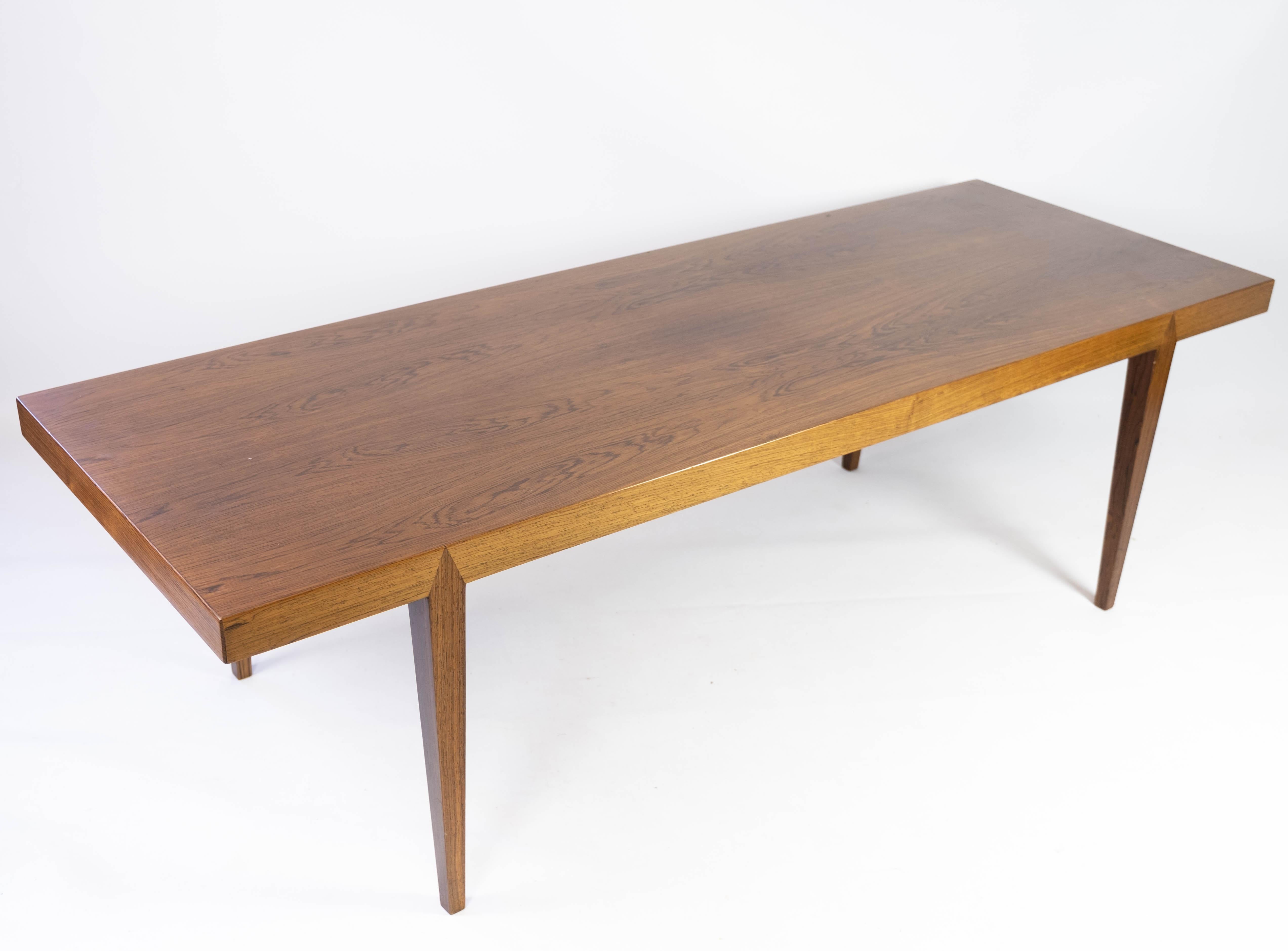 Mid-20th Century Coffee Table In Rosewood Designed By Severin Hansen By Haslev Møbler From 1960s For Sale