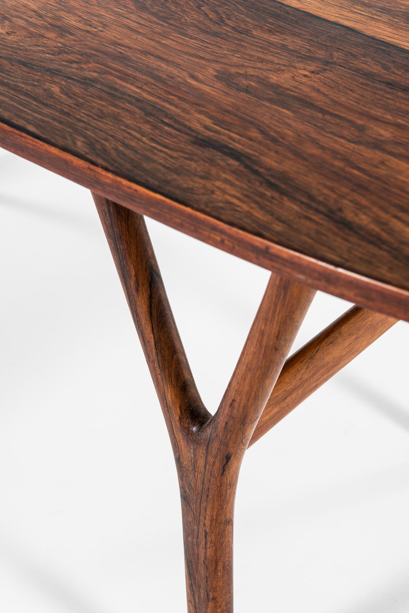Mid-20th Century Coffee Table in Rosewood in the Style of Helge Vestergaard Jensen