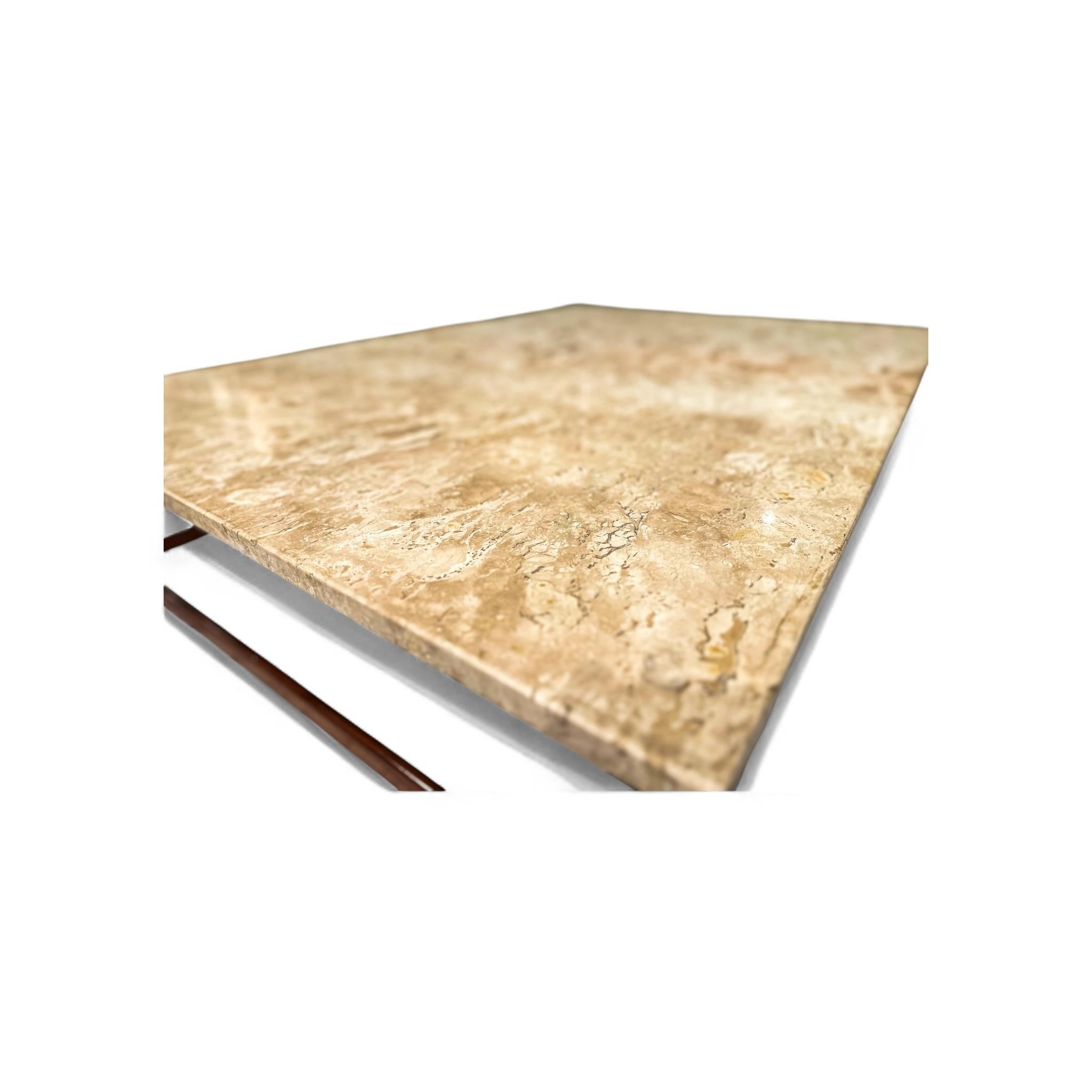 20th Century Coffee Table in Rosewood & Marble, Jorge Jabour, 1960s - Lot 645 For Sale