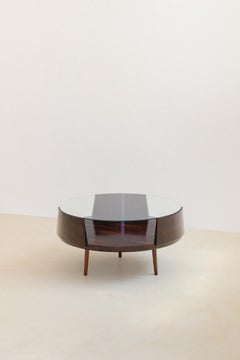 Coffee Table in Rosewood, Martin Eisler, Brazilian Midcentury, 1953