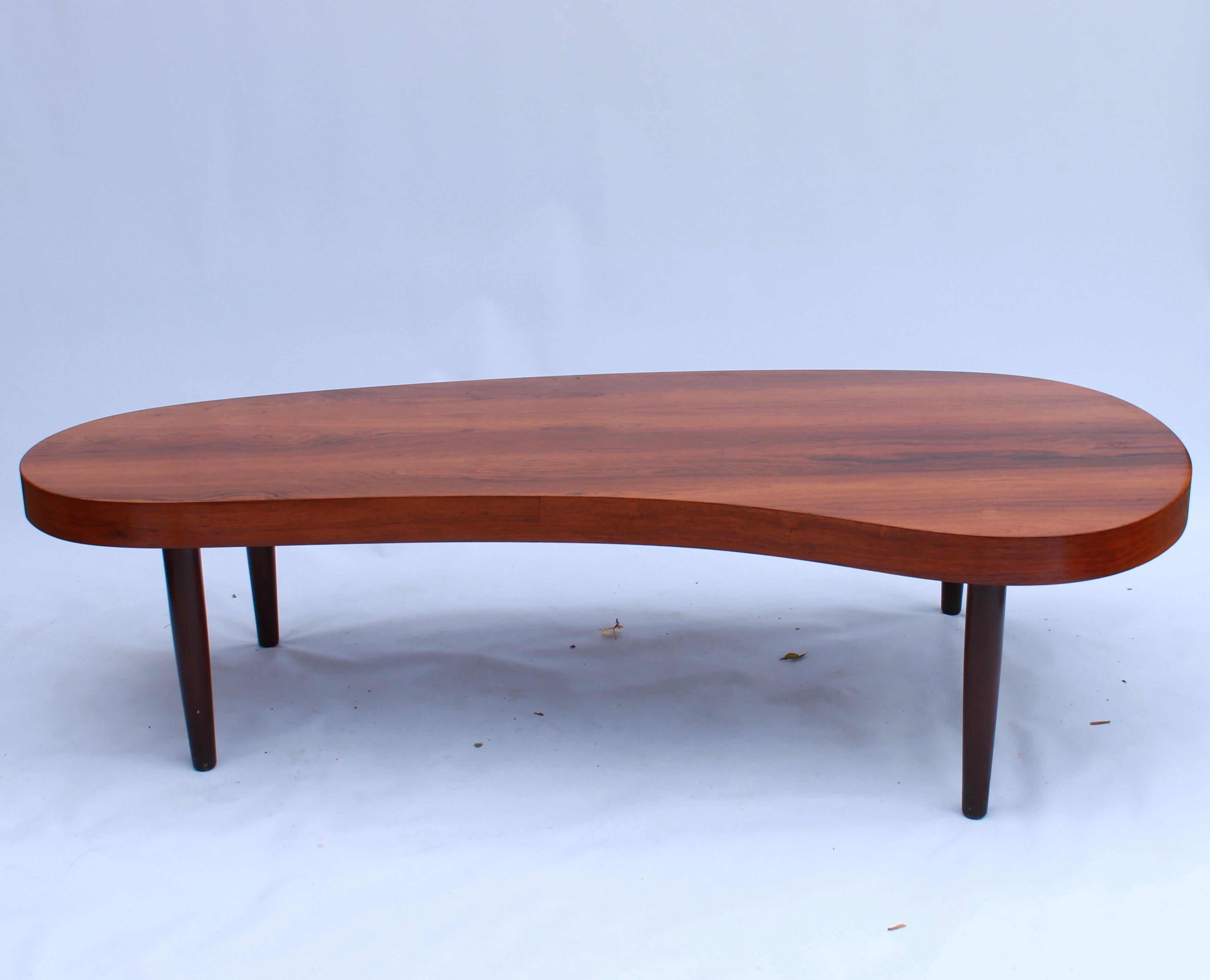 Coffee table in rosewood of Danish design and Danish cabinetmaker from the 1960s. The table is in great vintage condition.