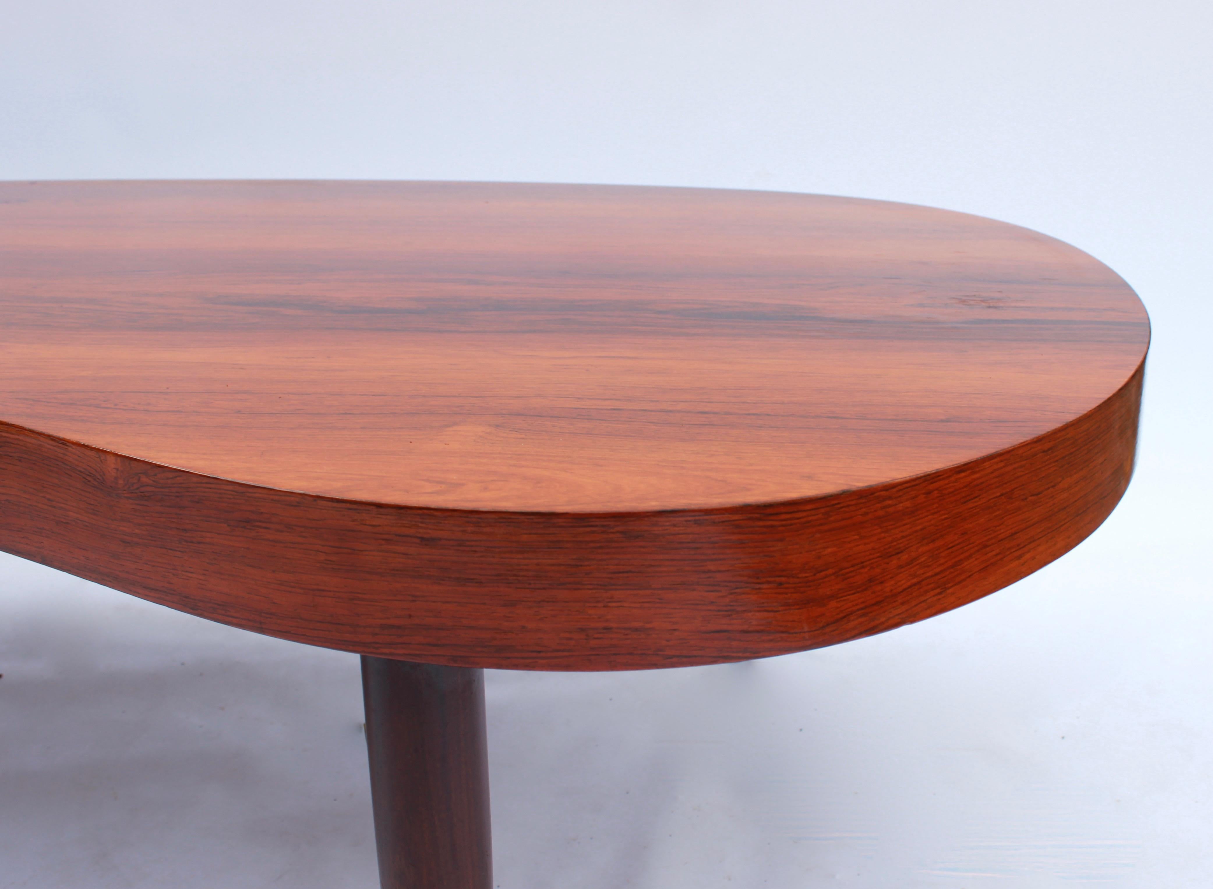 Coffee Table in Rosewood of Danish Design and Danish Cabinetmaker, 1960s In Excellent Condition In Lejre, DK