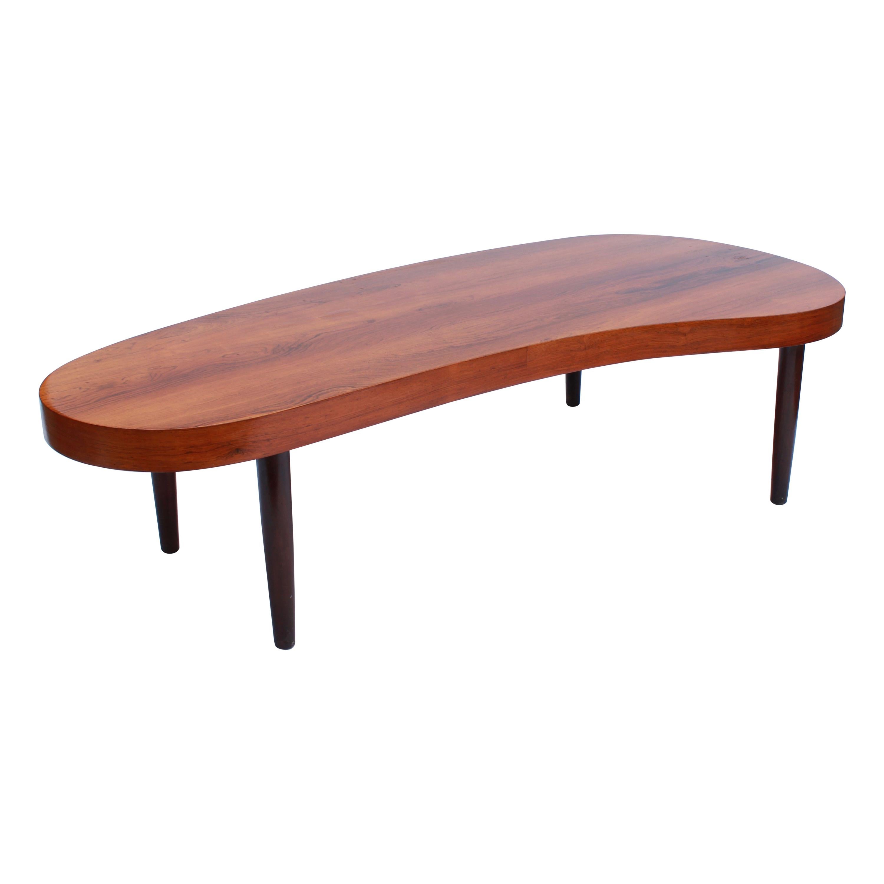 Coffee Table in Rosewood of Danish Design and Danish Cabinetmaker from the 1960s