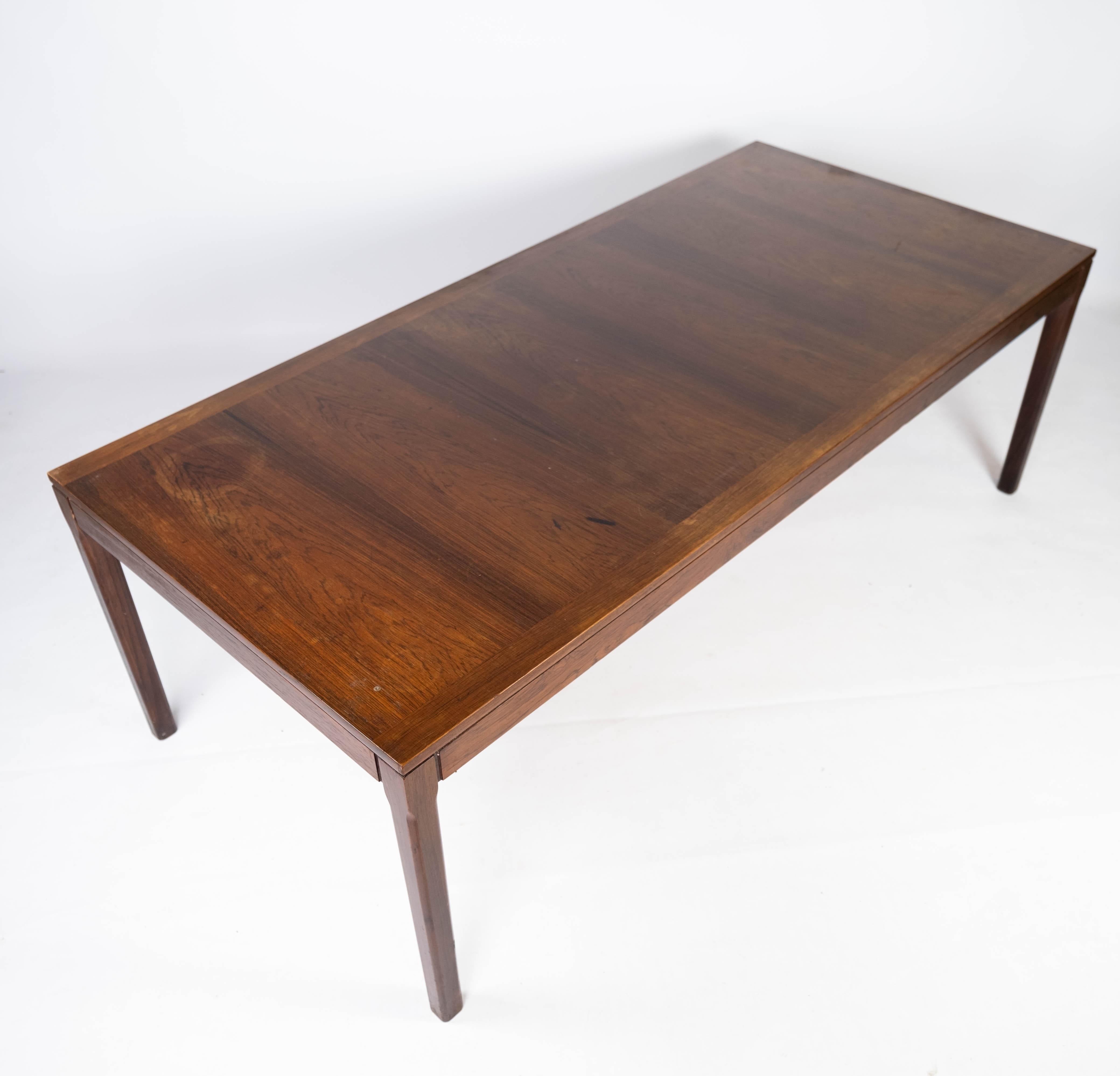 Coffee Table Made In Rosewood, Danish Design From 1960s For Sale 8