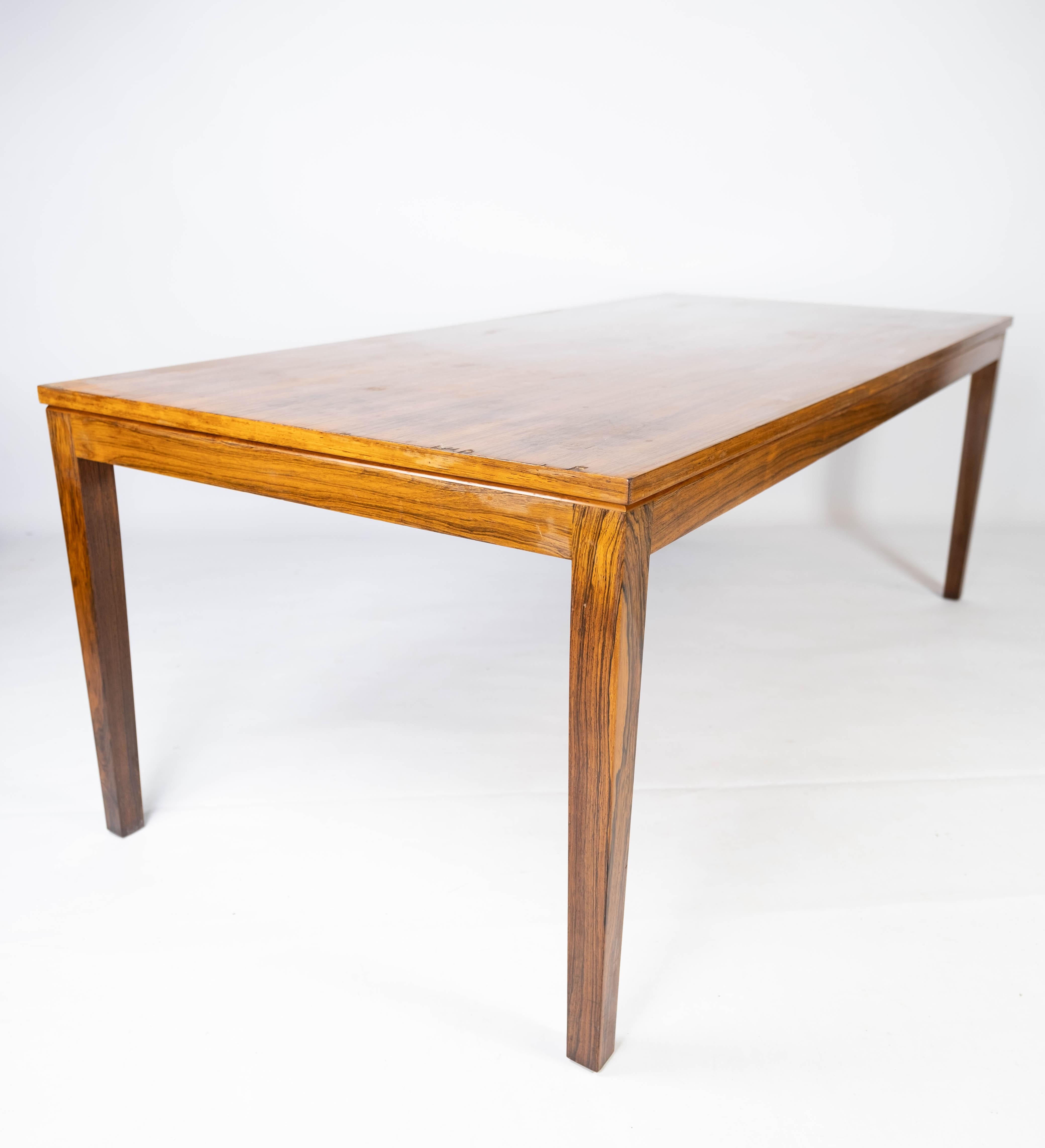 Mid-20th Century Coffee Table Made In Rosewood, Danish Design From 1960s For Sale