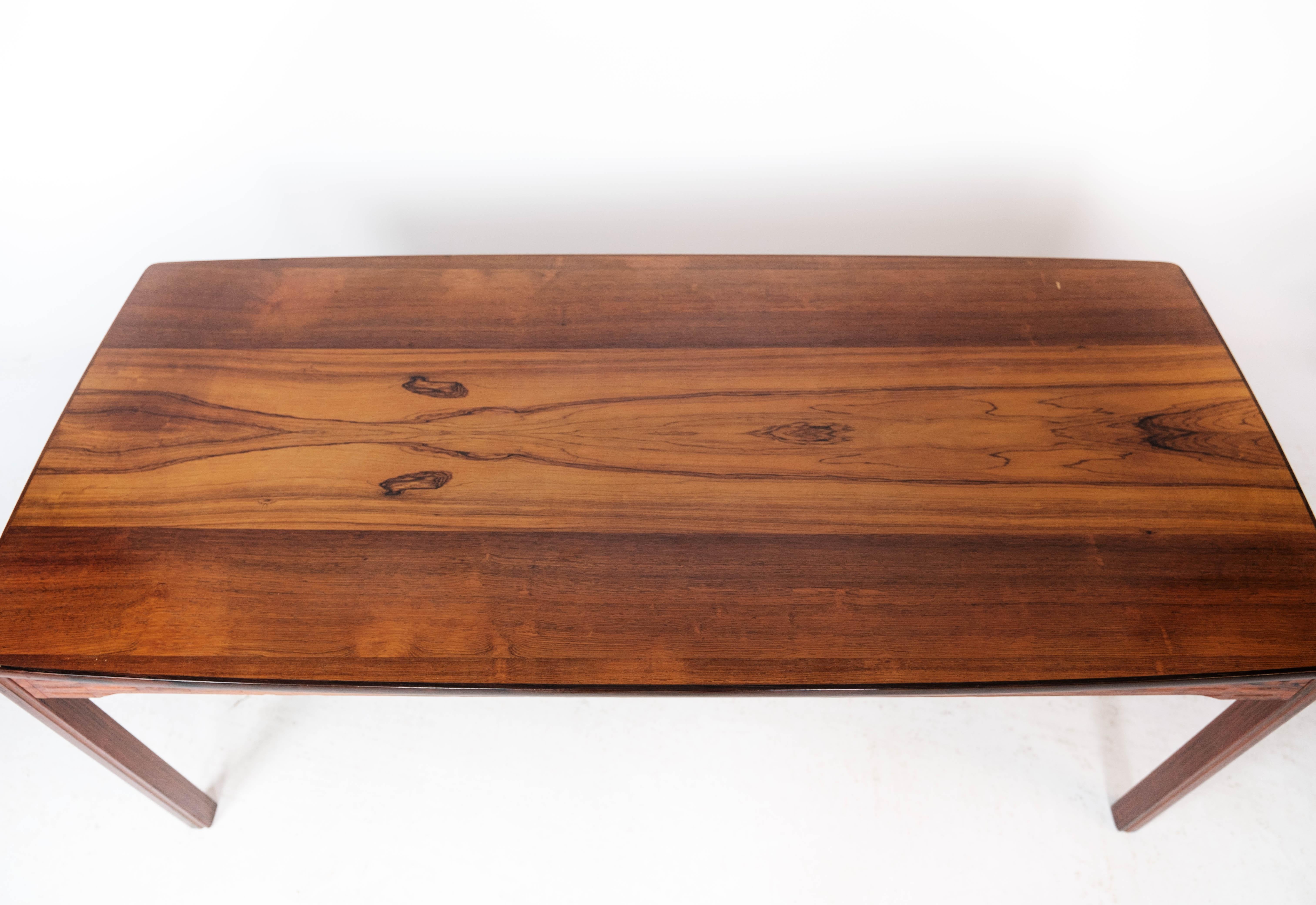 Coffee Table Made In Rosewood From 1960s In Good Condition For Sale In Lejre, DK