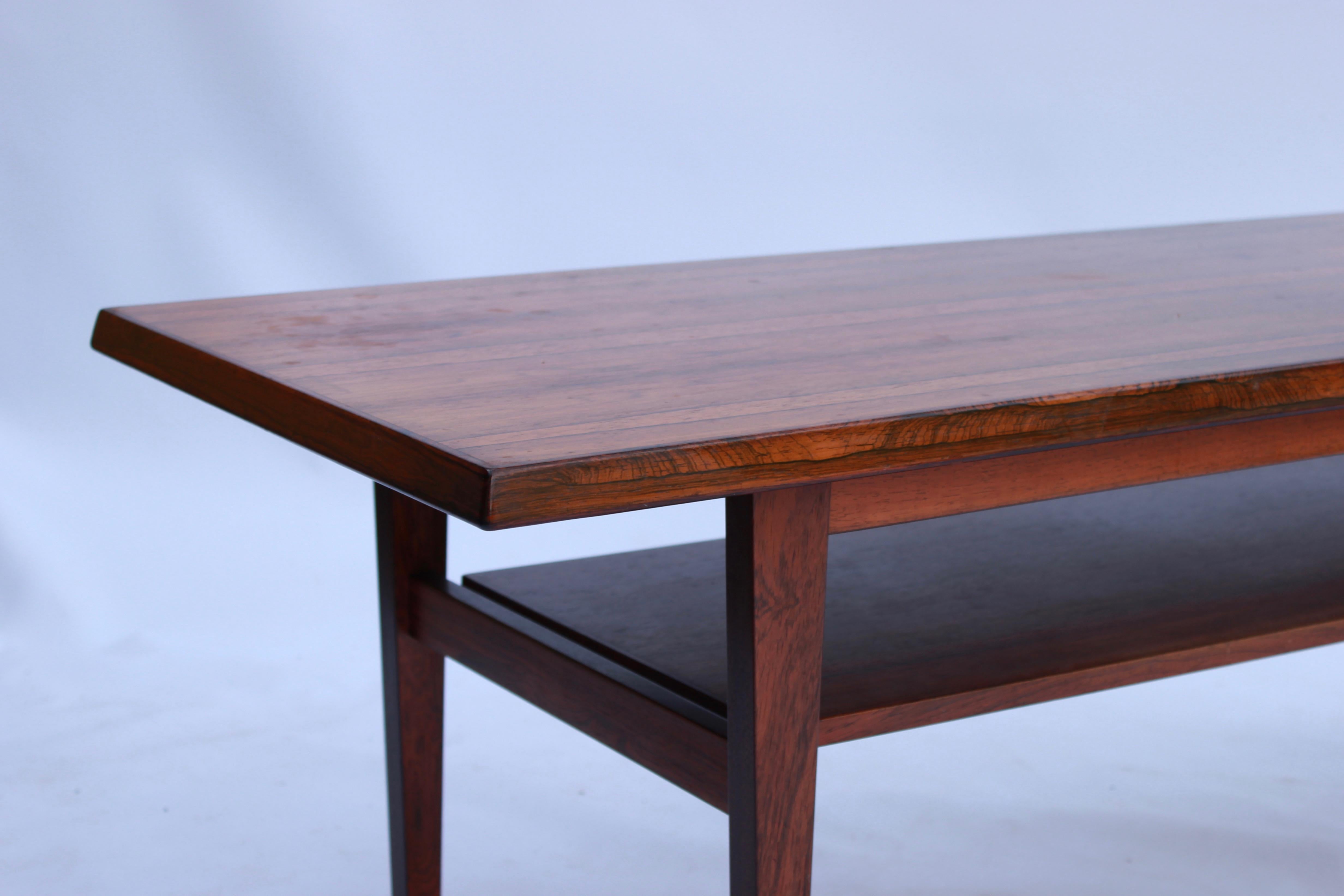 Coffee Table in Rosewood of Danish Design from the 1960s For Sale 1