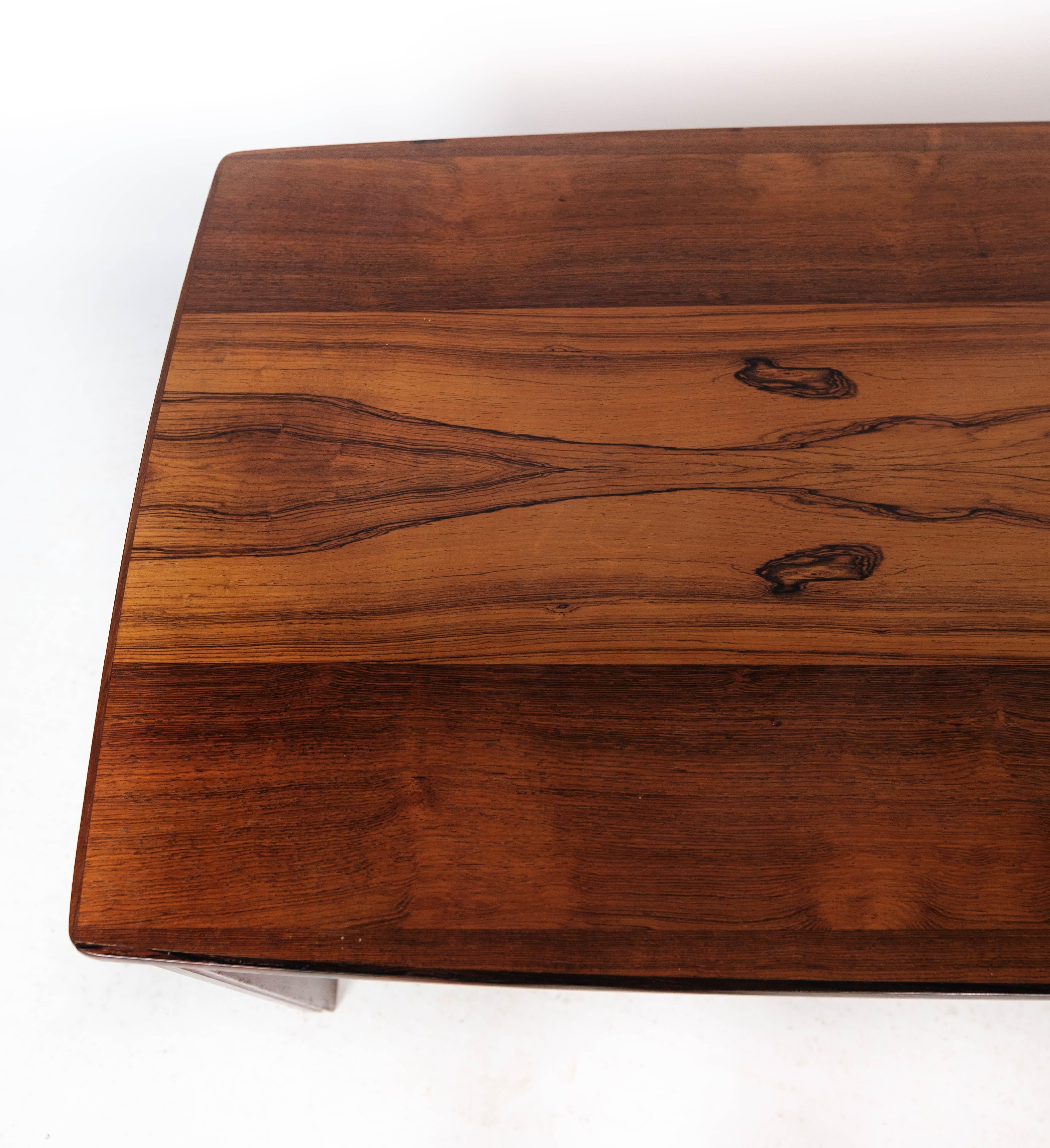 Mid-20th Century Coffee Table Made In Rosewood From 1960s For Sale