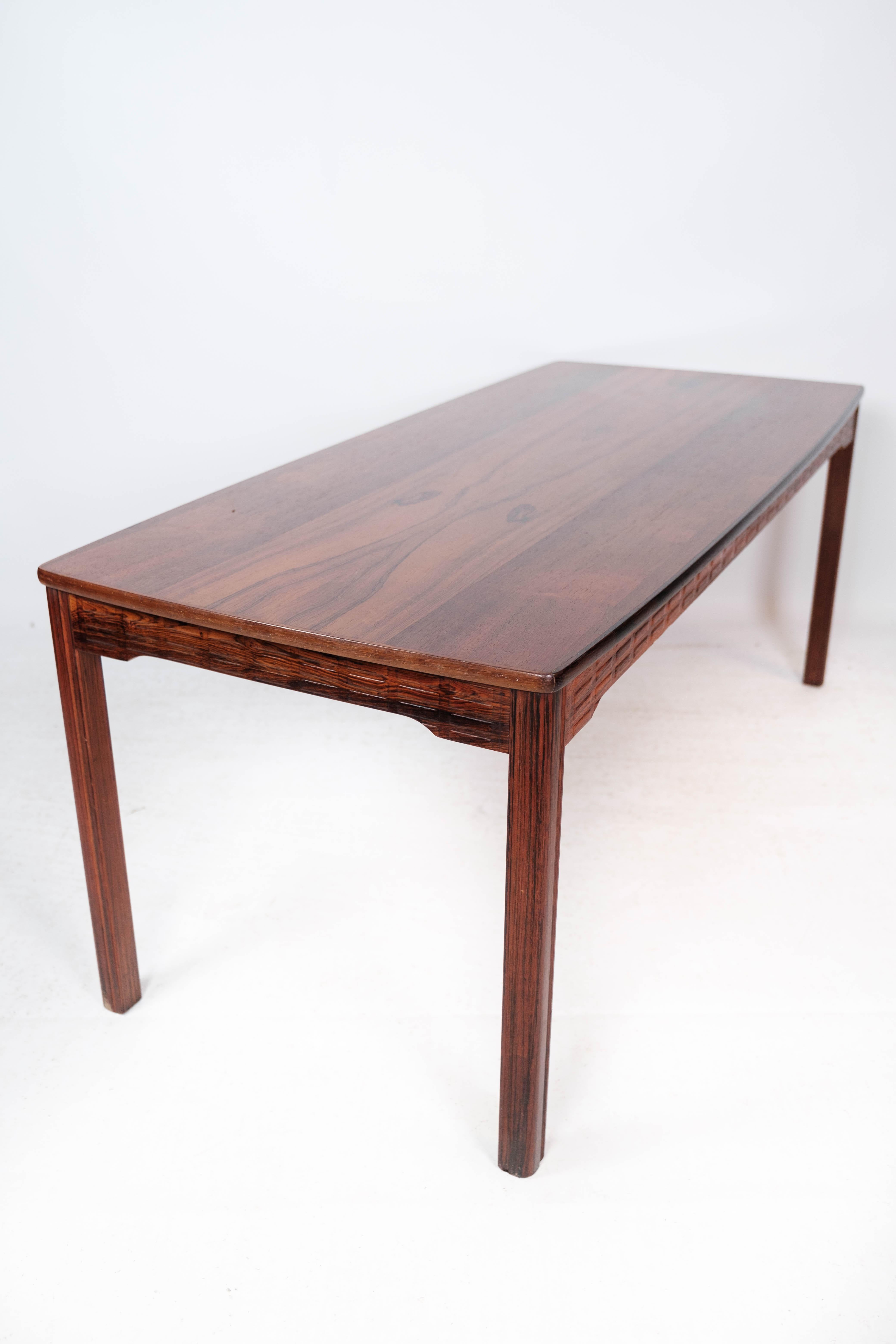 Coffee Table Made In Rosewood From 1960s For Sale 2