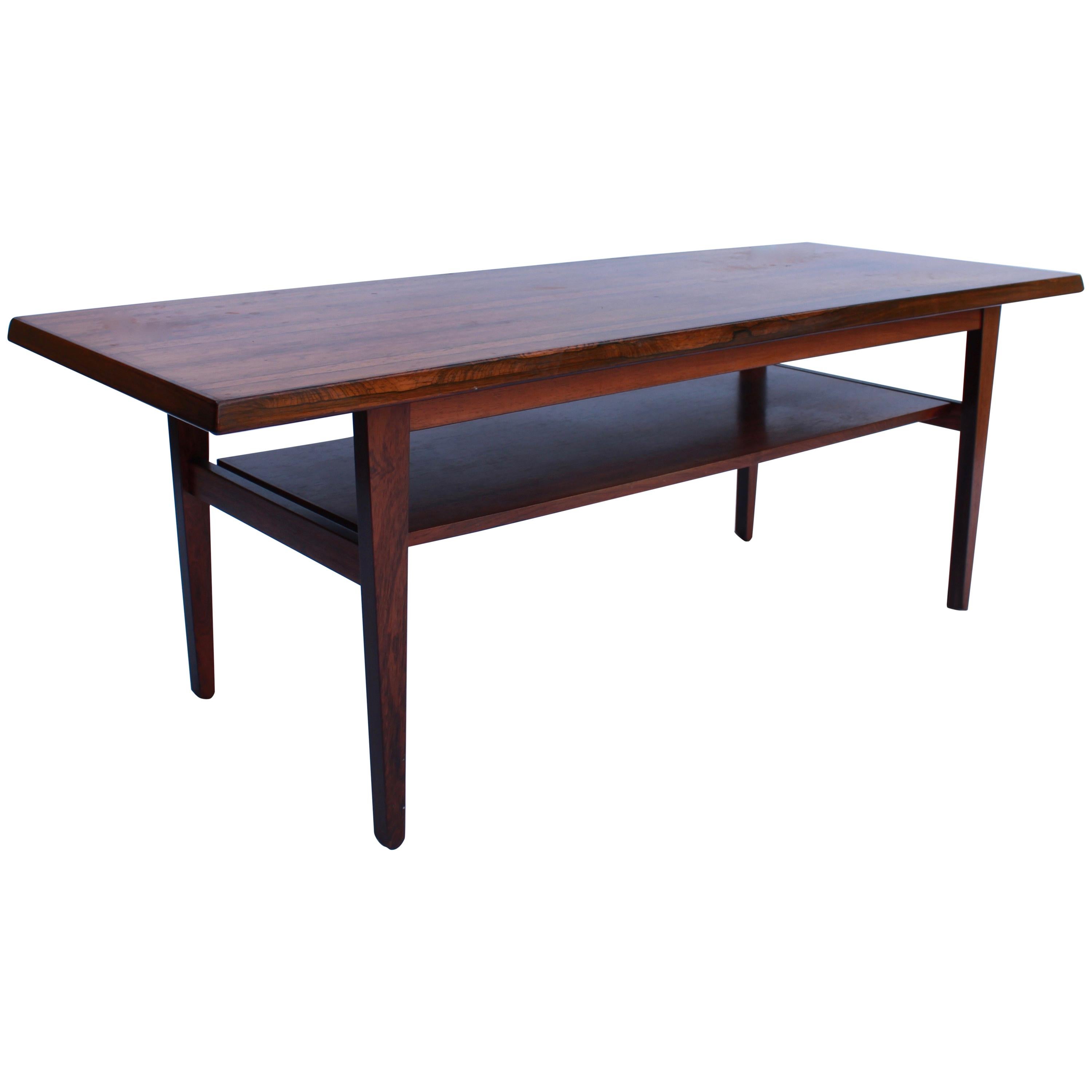 Coffee Table in Rosewood of Danish Design from the 1960s For Sale