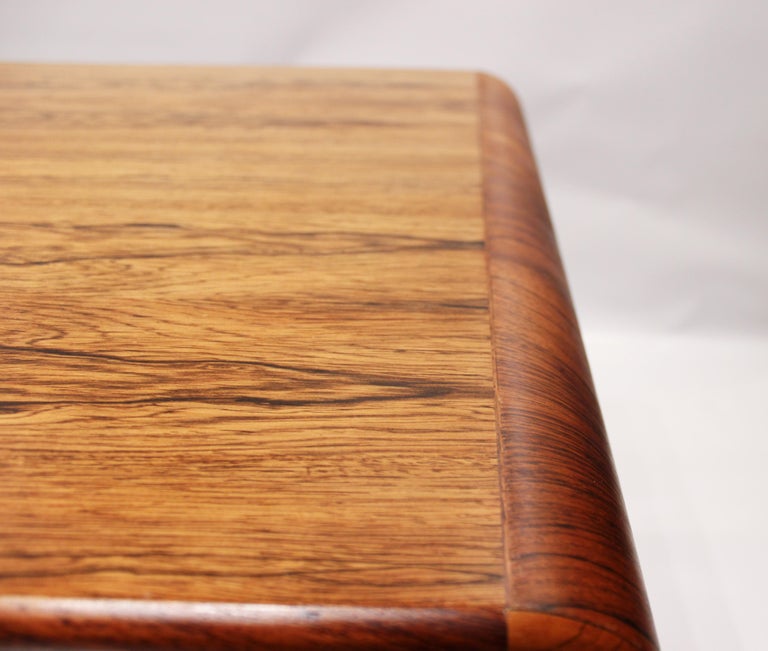 Coffee Table in Rosewood with Curved Edges of Danish Design from the