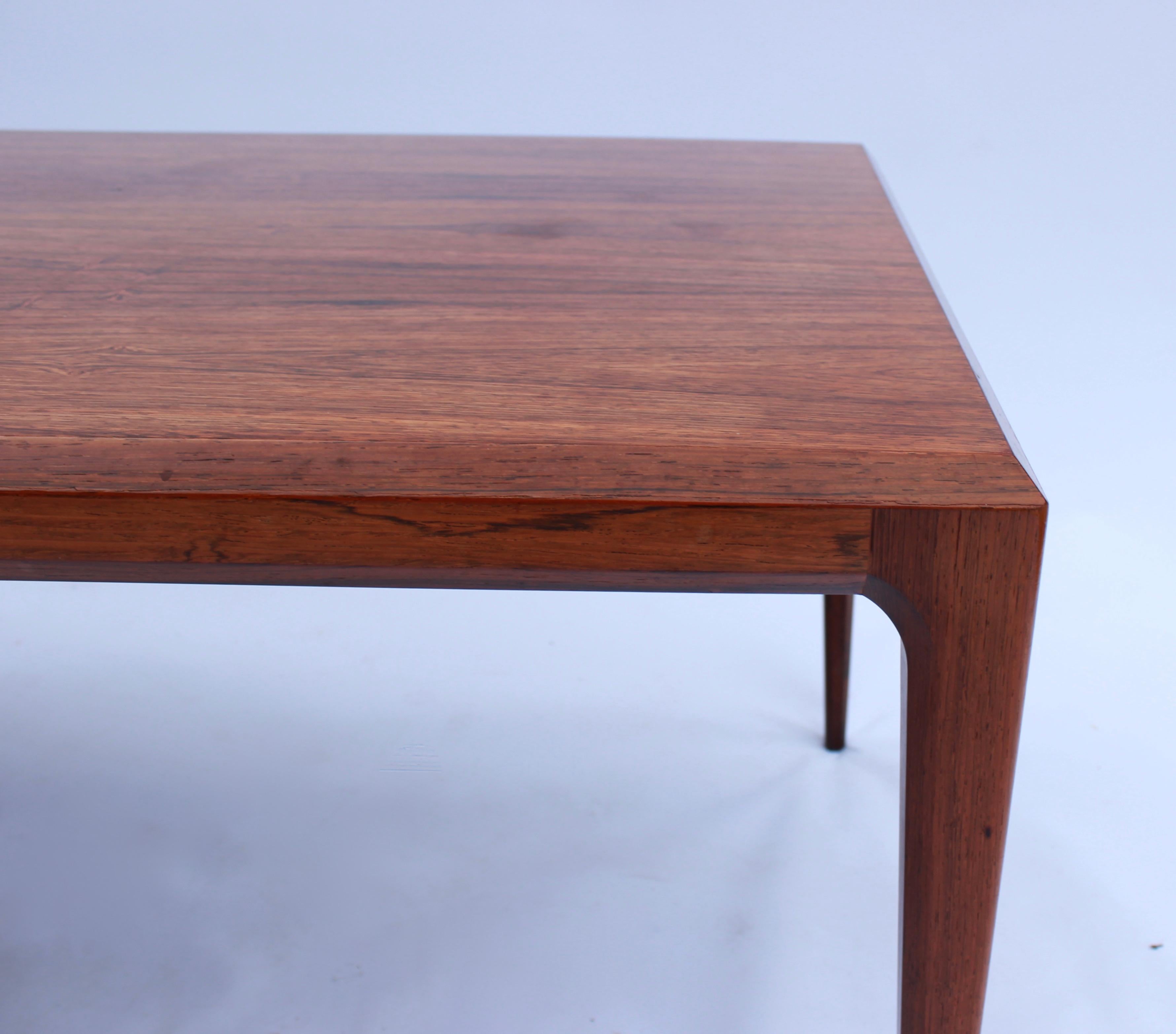 Coffee Table in Rosewood with Royal Copenhagen Tiles by Johannes Andersen, 1960s 2