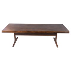 Table basse en bois de rose avec pieds Shaker, design danois des années 1960