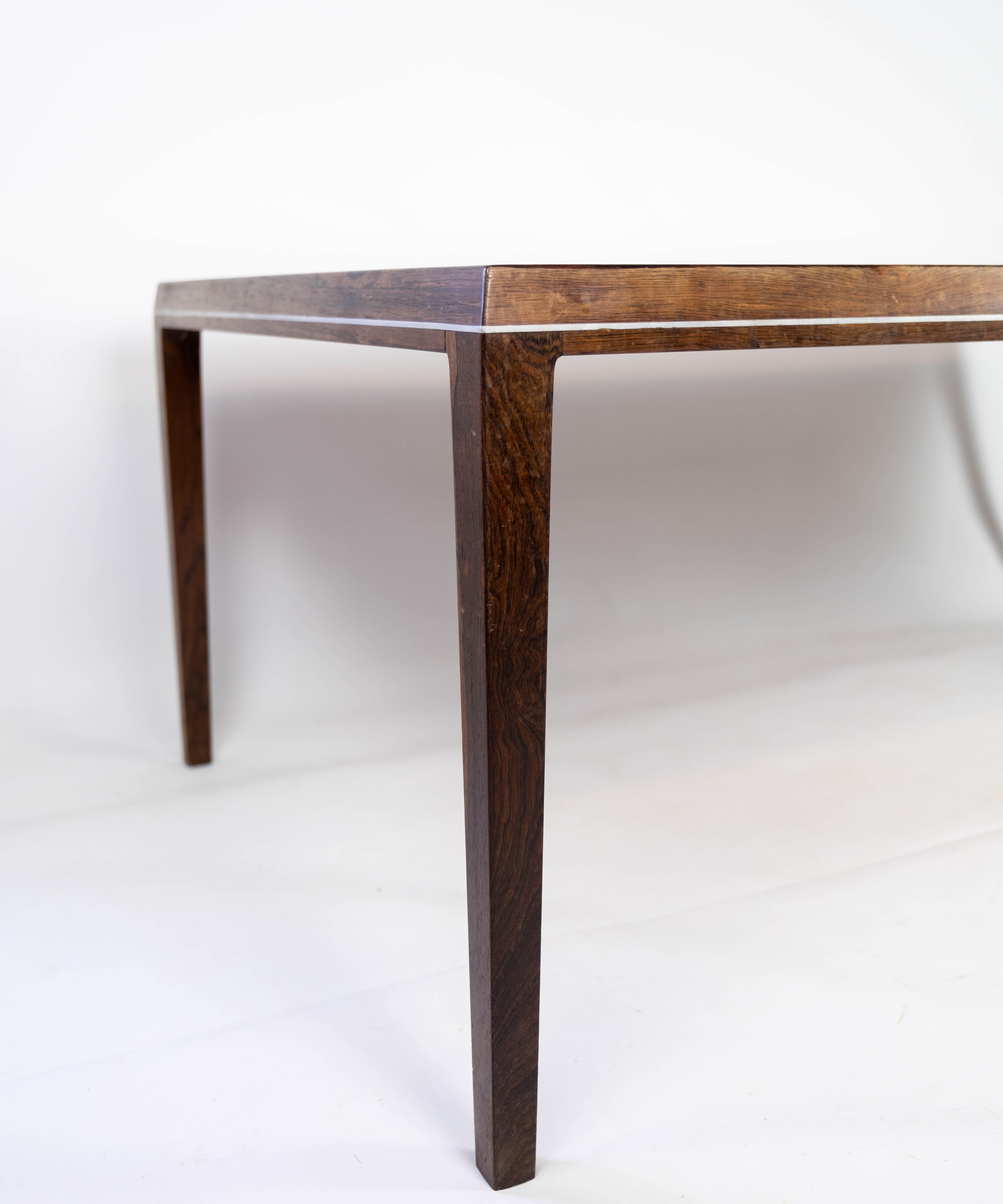 Coffee Table Made In Rosewood With Tiles Designed By Johannes Andersen From 1960 For Sale 1