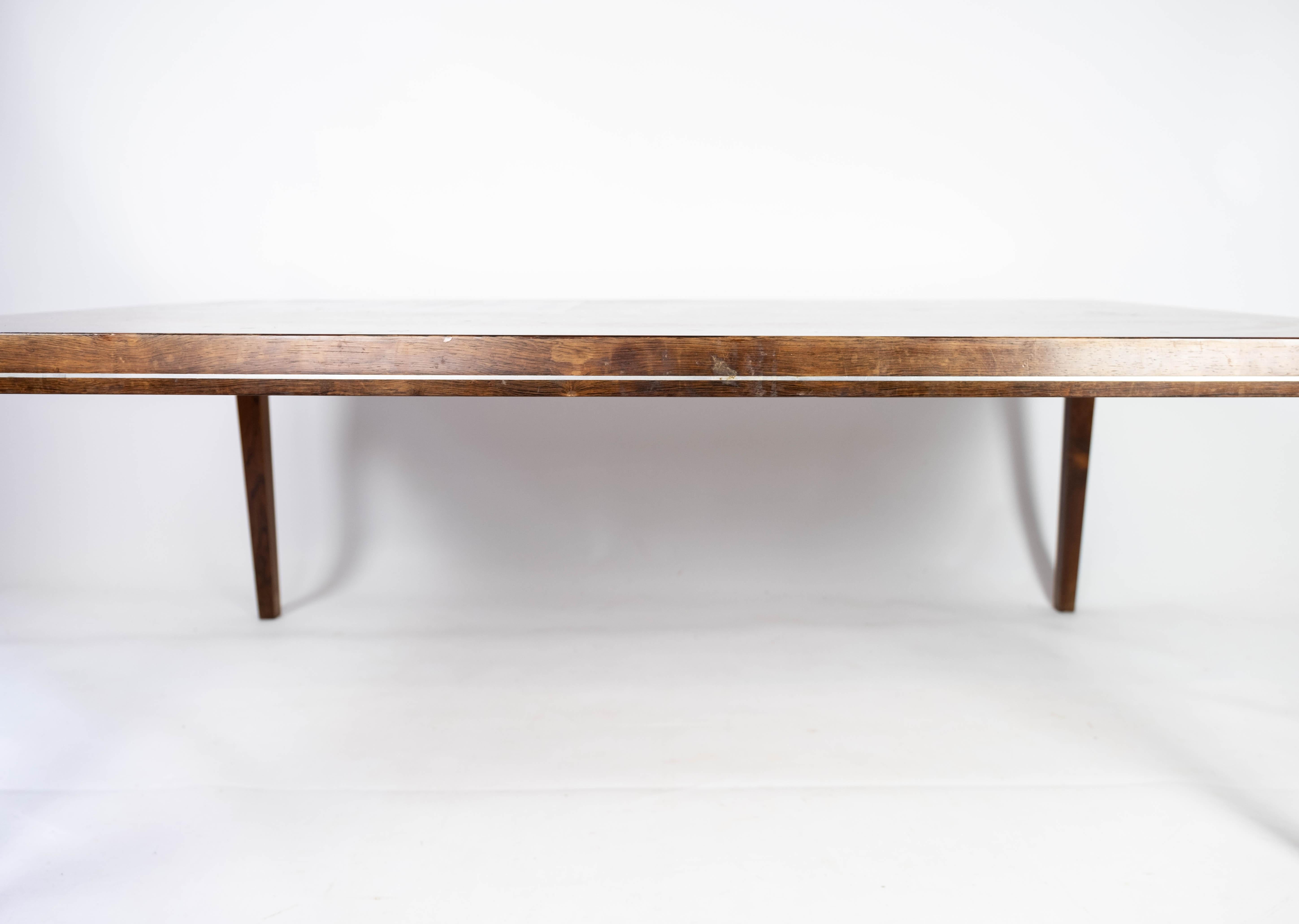 Coffee Table Made In Rosewood With Tiles Designed By Johannes Andersen From 1960 For Sale 3