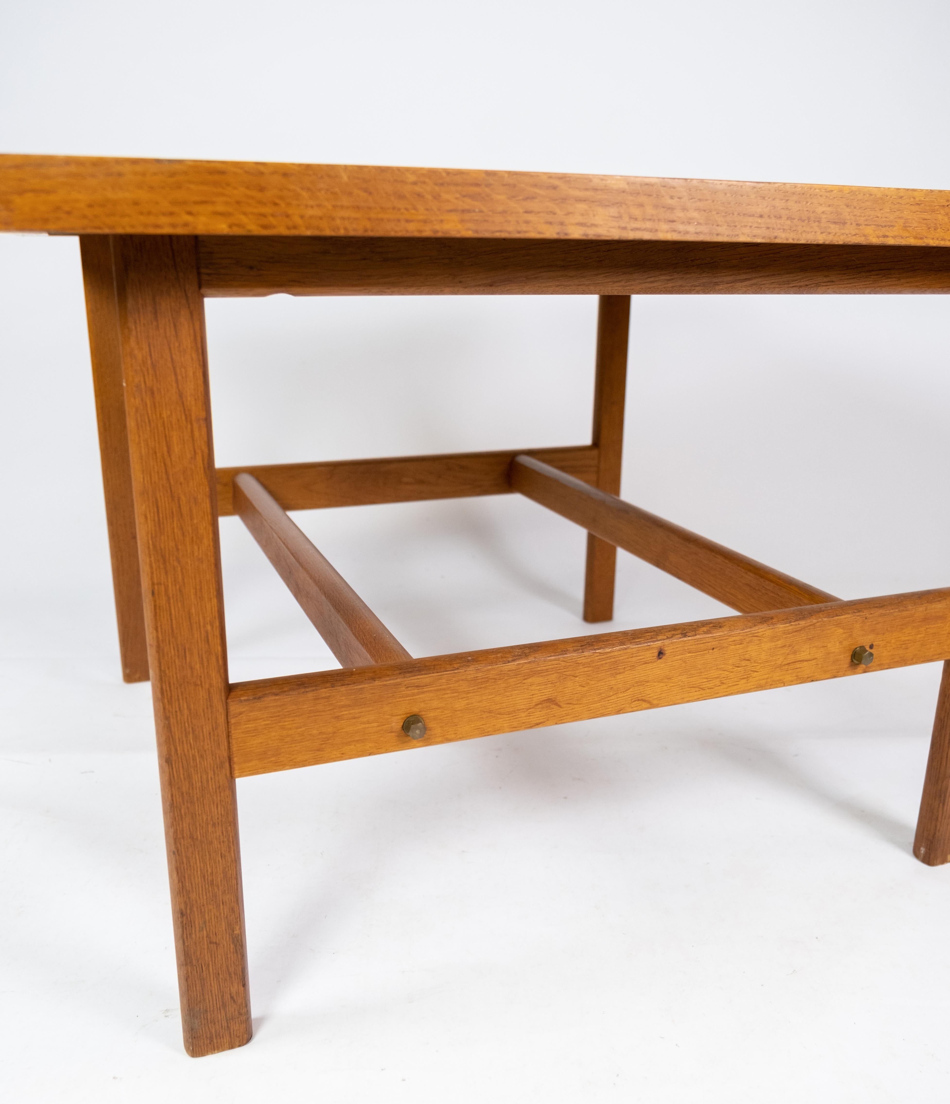 Mid-Century Modern Coffee Table Made In Soap Treated Oak By Hans J. Wegner From 1960s For Sale