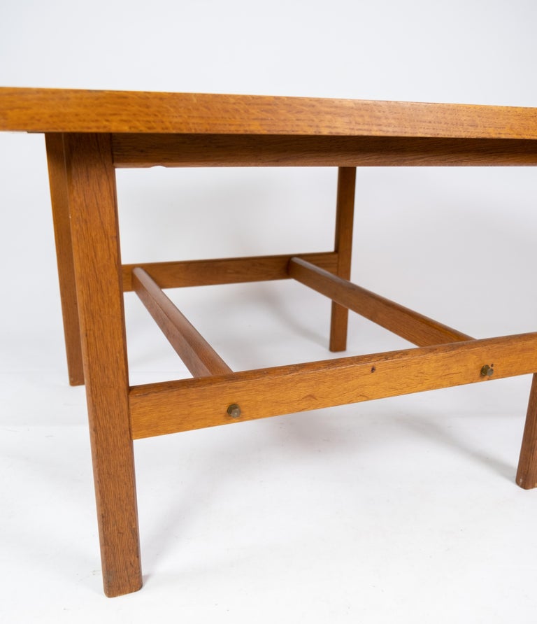 Scandinavian Modern Coffee Table in Soap Treated Oak Designed by Hans J. Wegner from the 1960s For Sale